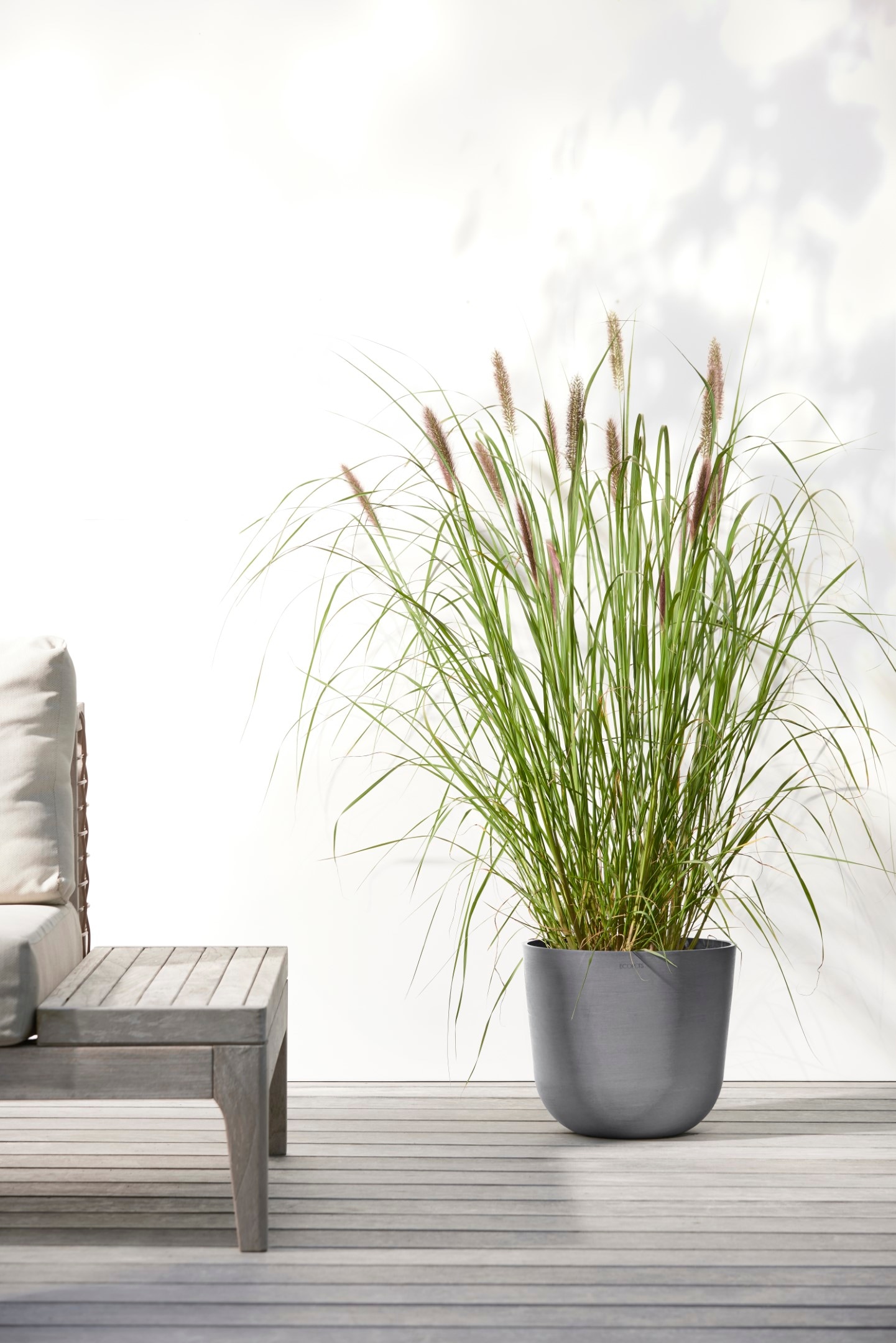 ECOPOTS Blumentopf »Oslo 25 Grau« für innen und außen: frostsicher, bruchsicher und lichtbeständig