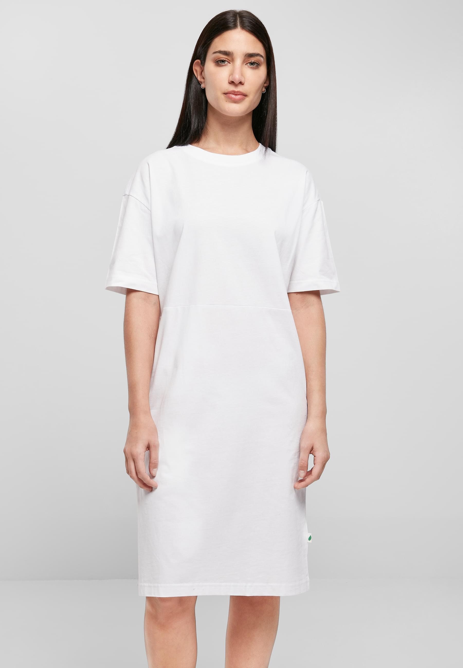 URBAN CLASSICS Shirtkleid »Urban Classics Damen Ladies Organic Oversized Slit Tee Dress«, (1 tlg.)