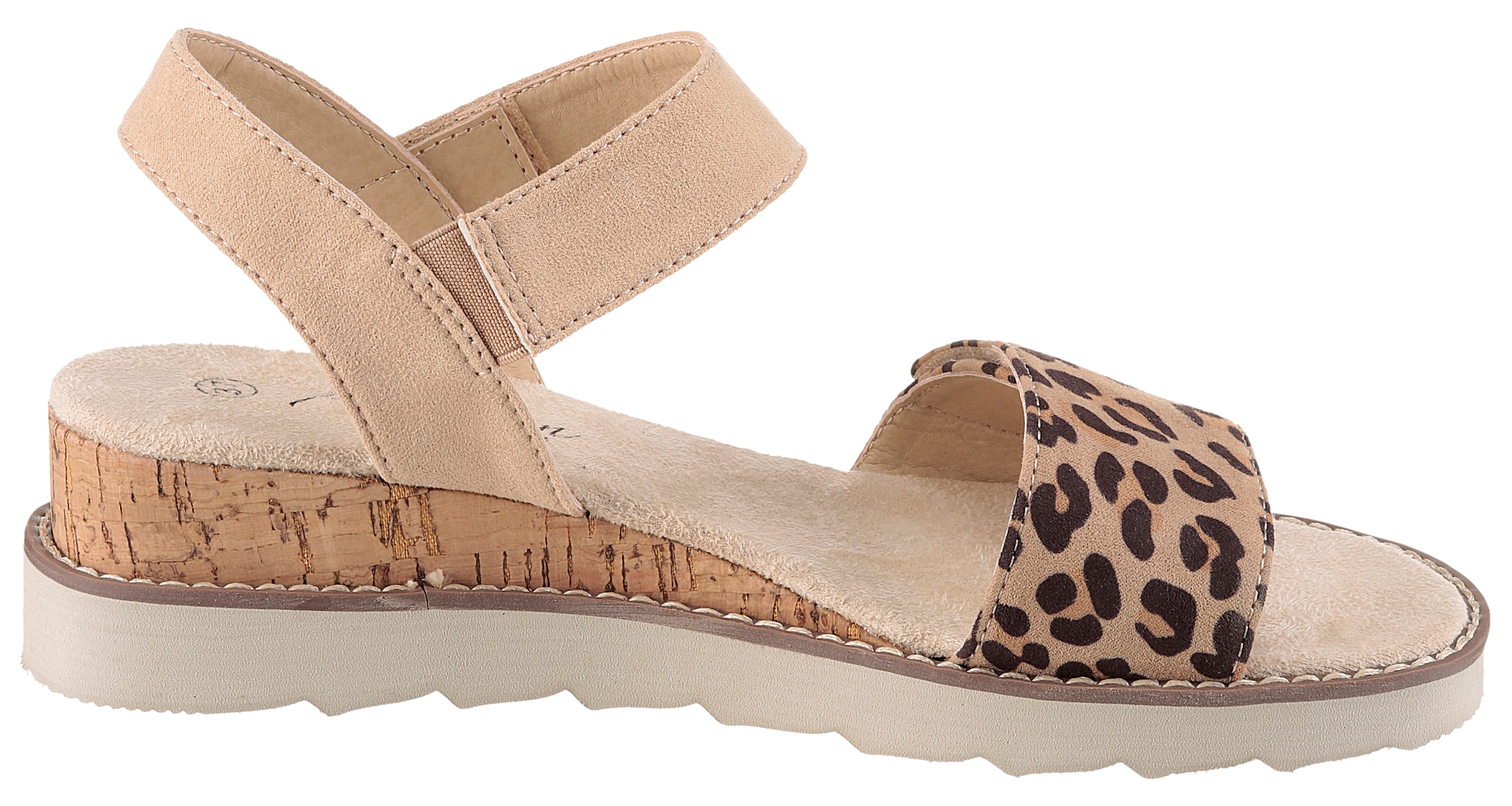 Aniston SHOES Sandale  Sommerschuh, Klettschuh, Keilabsatz - NEUE KOLLEKTION