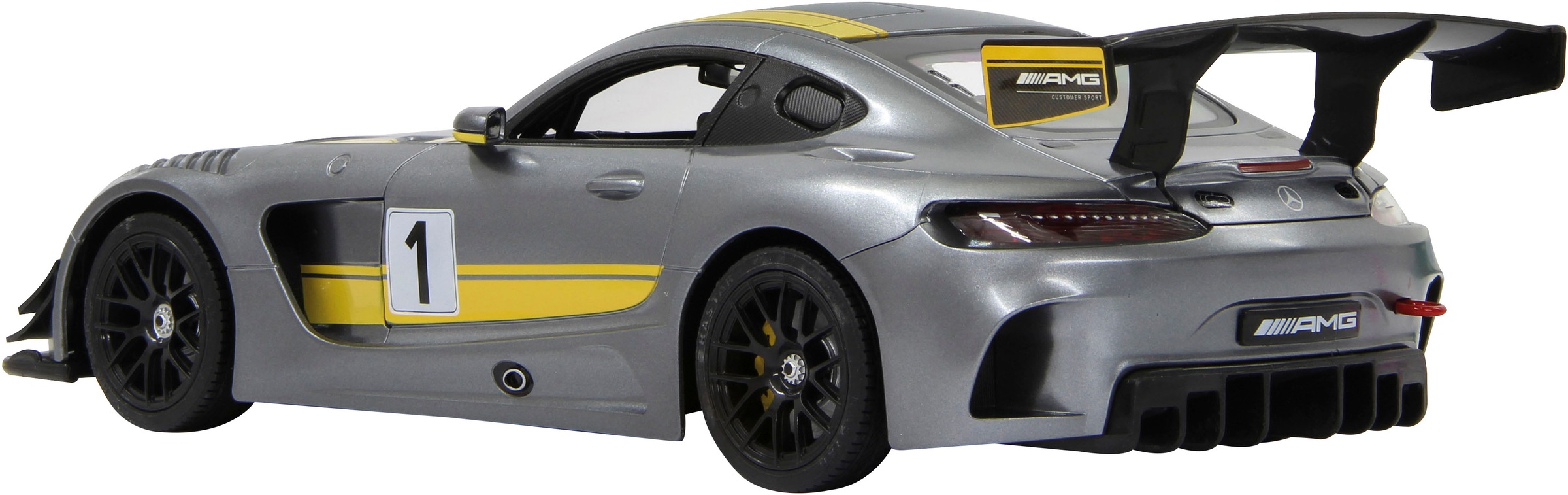 Jamara RC-Auto »Deluxe Cars, Mercedes-AMG GT3 Performance, 1:14, grau, 2,4GHz«, mit LED-Licht