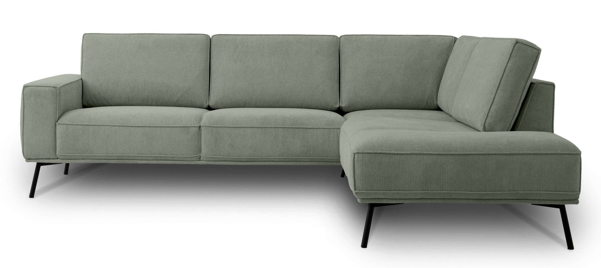 andas Ecksofa »Vosby«, Breite 260 cm, Chenille, mit dekorativer Kedernaht