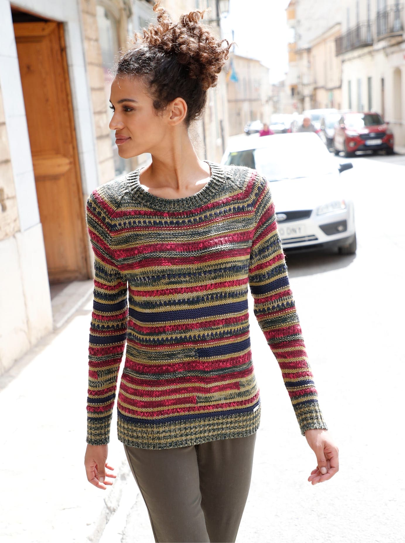 Casual Looks Rundhalspullover »Pullover«
