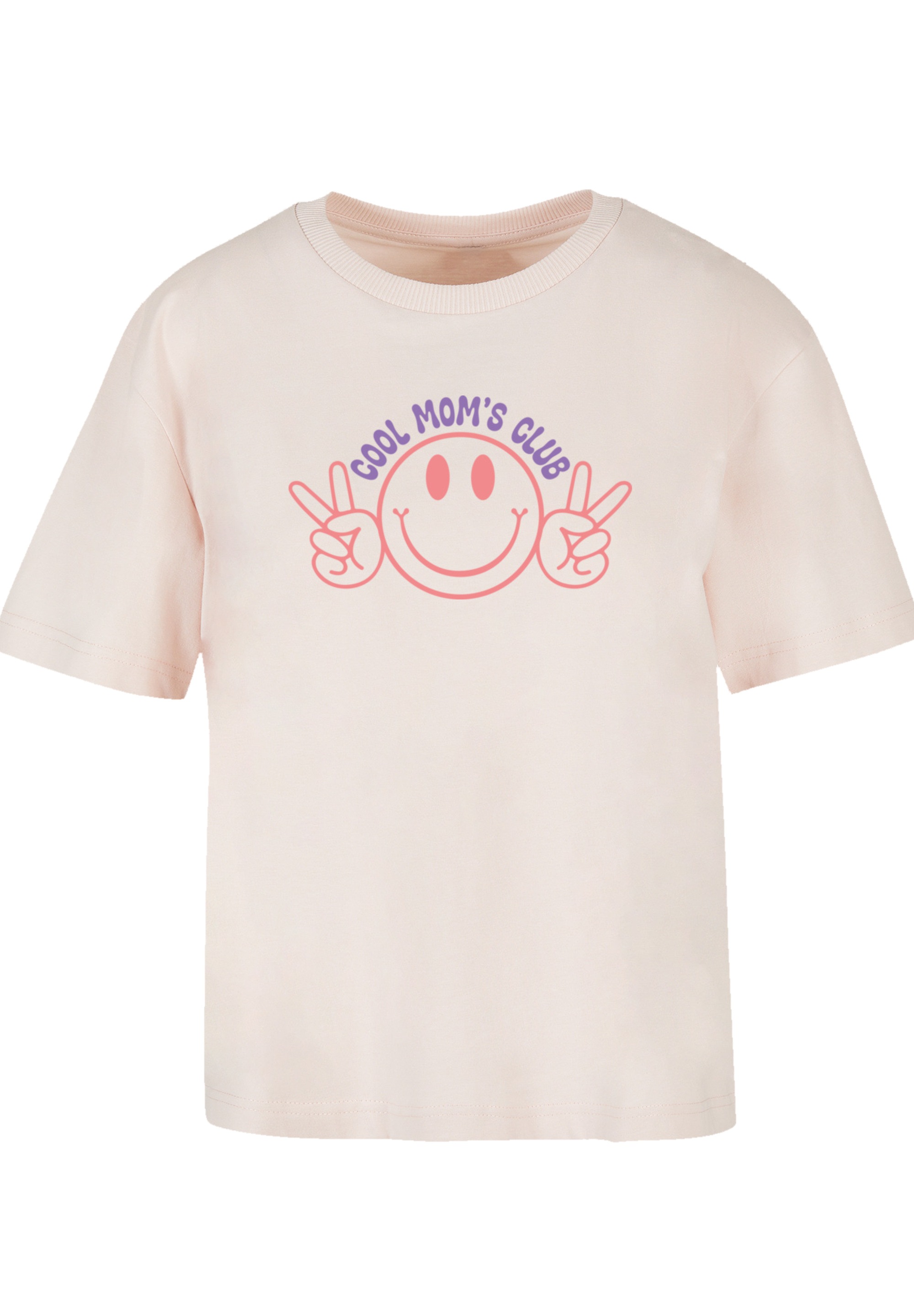F4NT4STIC T-Shirt »Muttertag Cool Moms Club Peace Zeichen Pastell«, Premium Qualität