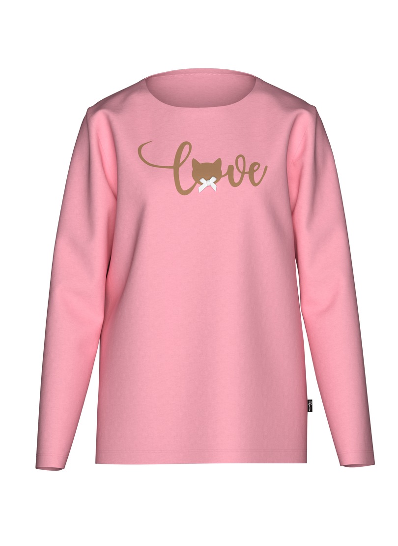 Trigema Schlafanzug "TRIGEMA Pyjama-Oberteil mit Cat Love-Print" 1 günstig online kaufen