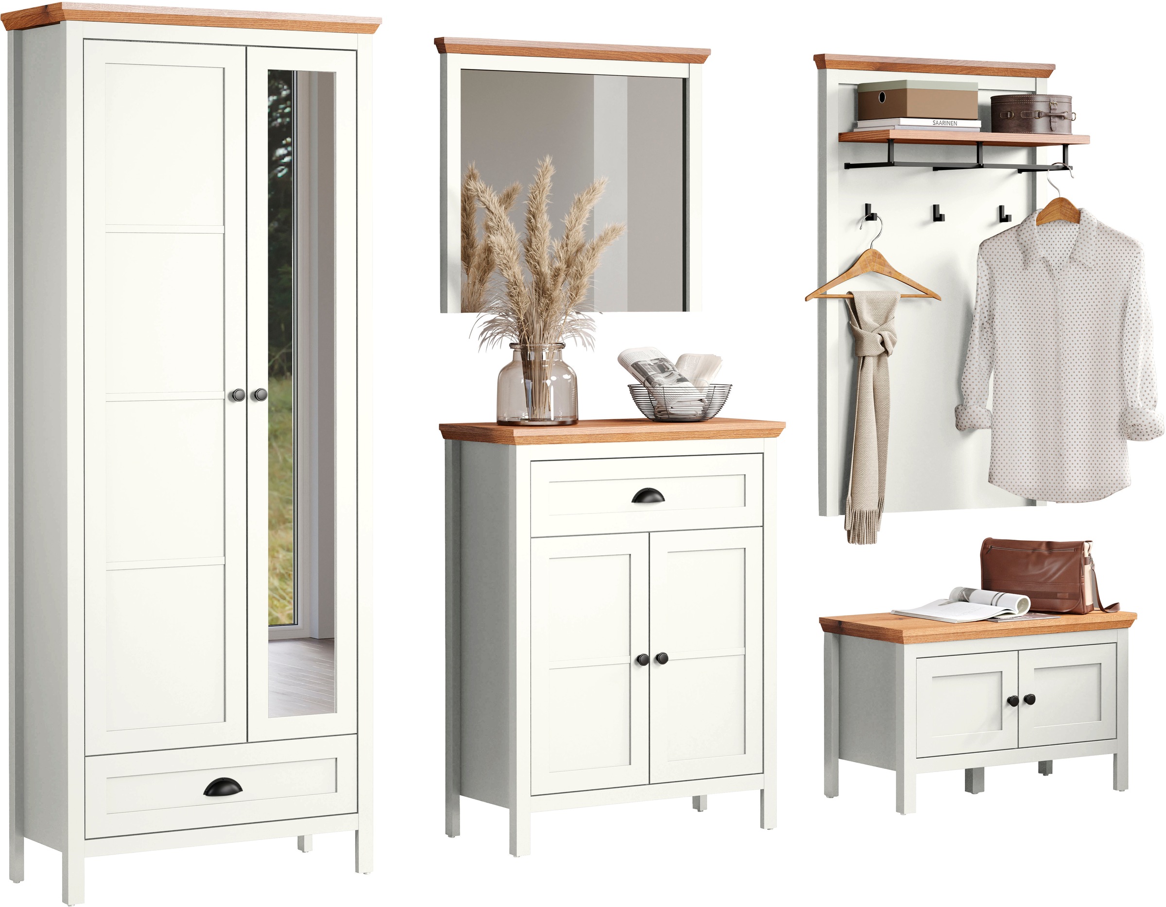 Home affaire Garderoben-Set "Vienna" 5 Stk. tlg. günstig online kaufen