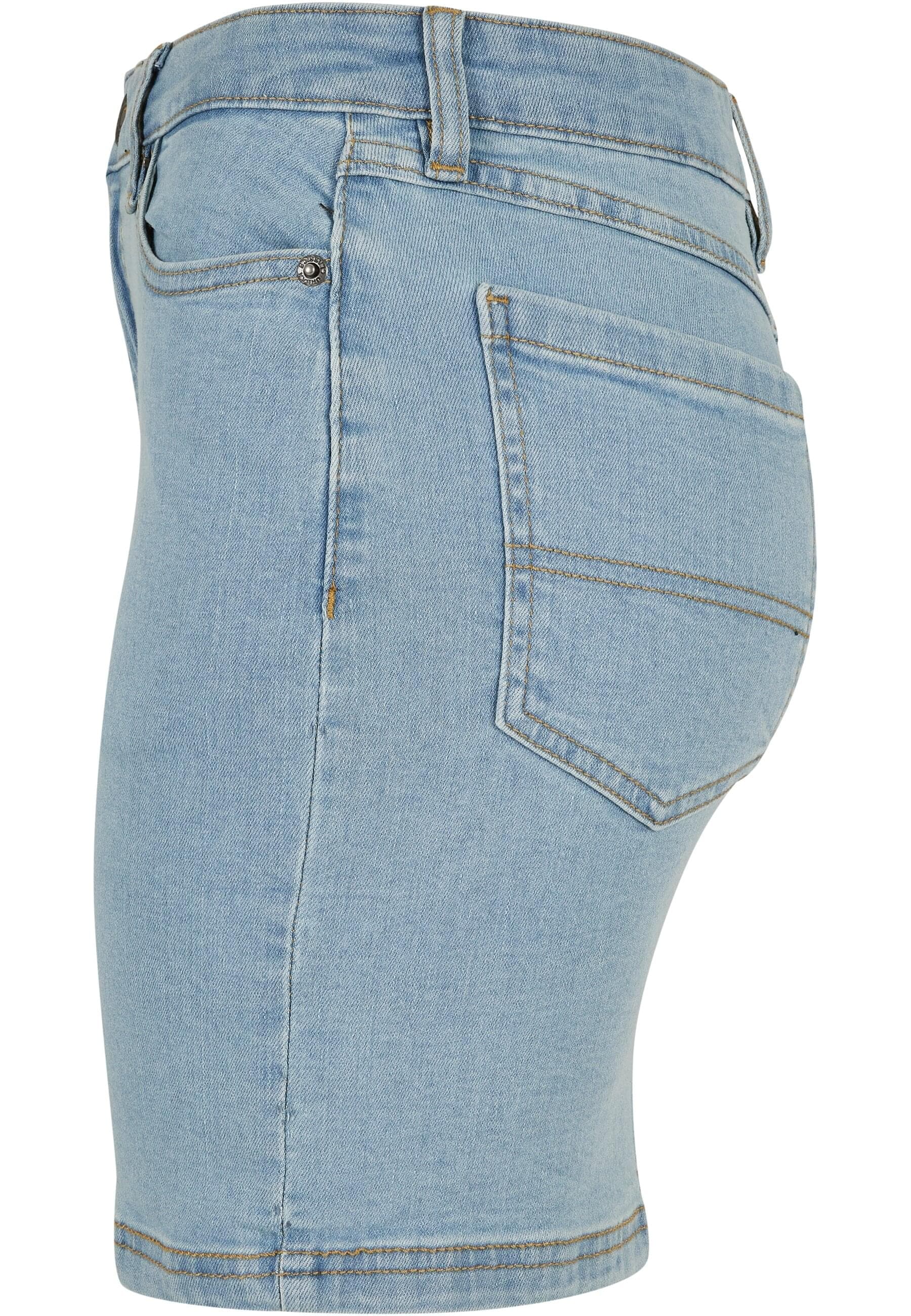 URBAN CLASSICS Jerseyrock »Urban Classics Damen Ladies Organic Stretch Denim Mini Skirt«, (1 tlg.)