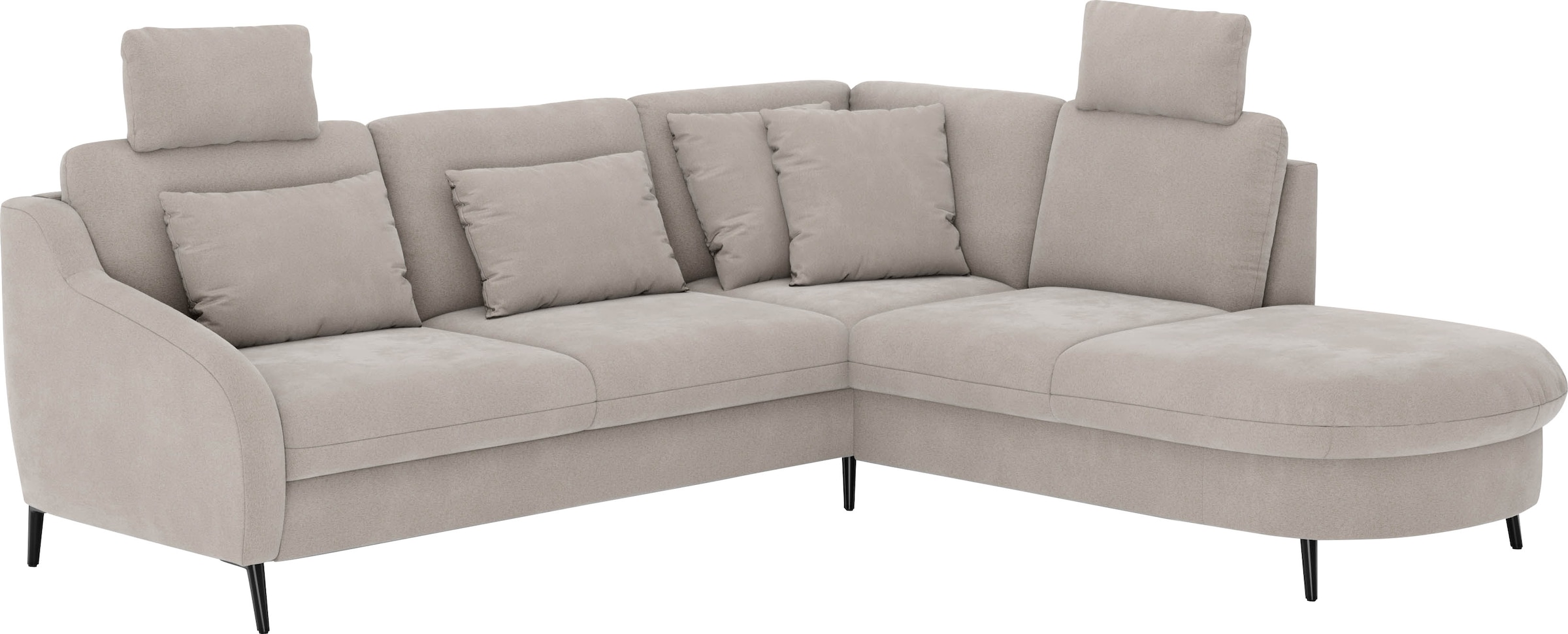 sit&more Ecksofa »Soul L-Form« wahlweise mit Bettfunktion und Bettkasten oder Schubkasten