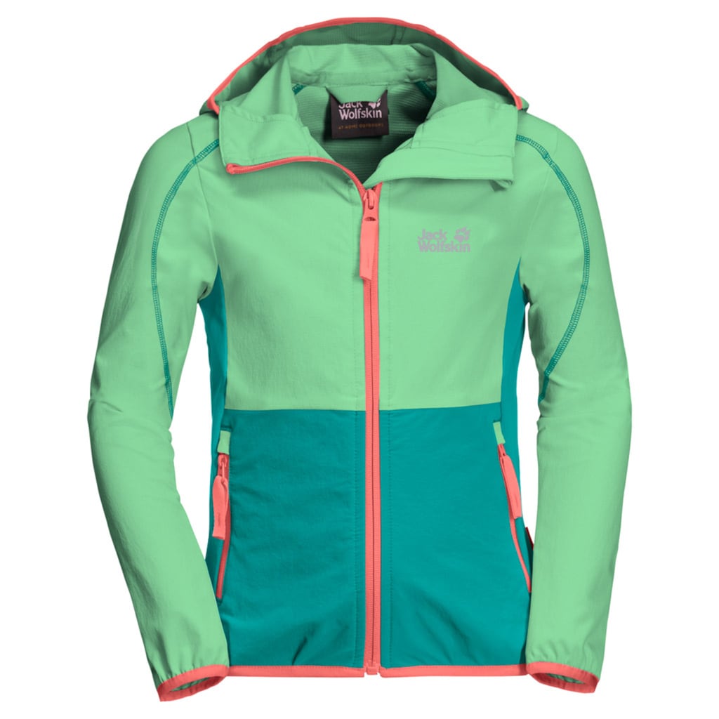 Jack Wolfskin Softshelljacke »TURBULENCE GIRLS«, mit Kapuze