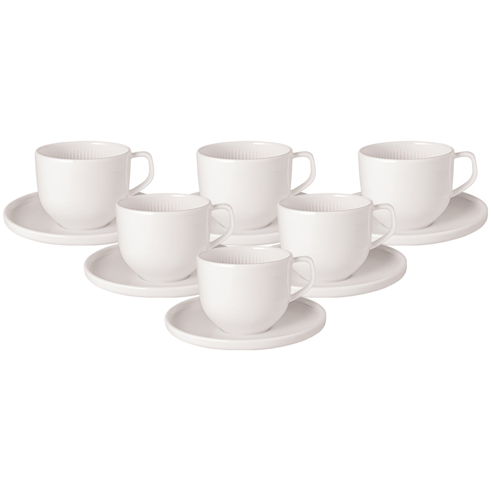Villeroy & Boch Tasse "Kaffeetassen mit Untertassen Afina 150 ml 6er Set we günstig online kaufen