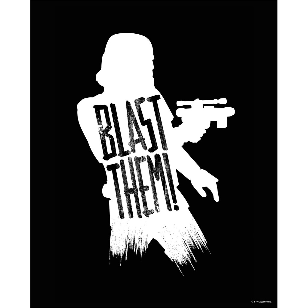 Komar Wandbild »Star Wars Silhouette Quotes Stormtrooper«, (1 St.)