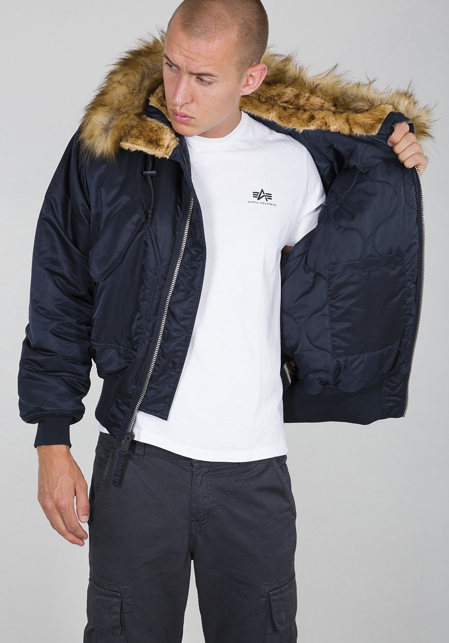 Thumbnail - Alpha Industries Bomberjacke "45P Hooded Custom" mit Kapuze