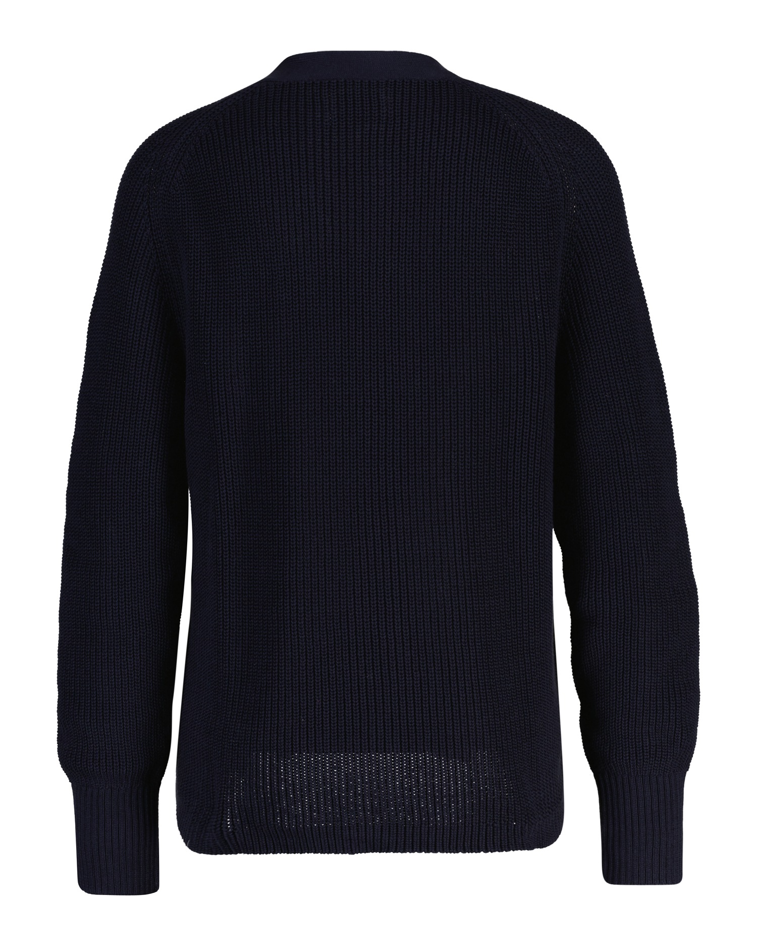 Gant Cardigan "RIBBED KNIT COTTON" Regular fit mit V-Ausschnitt günstig online kaufen