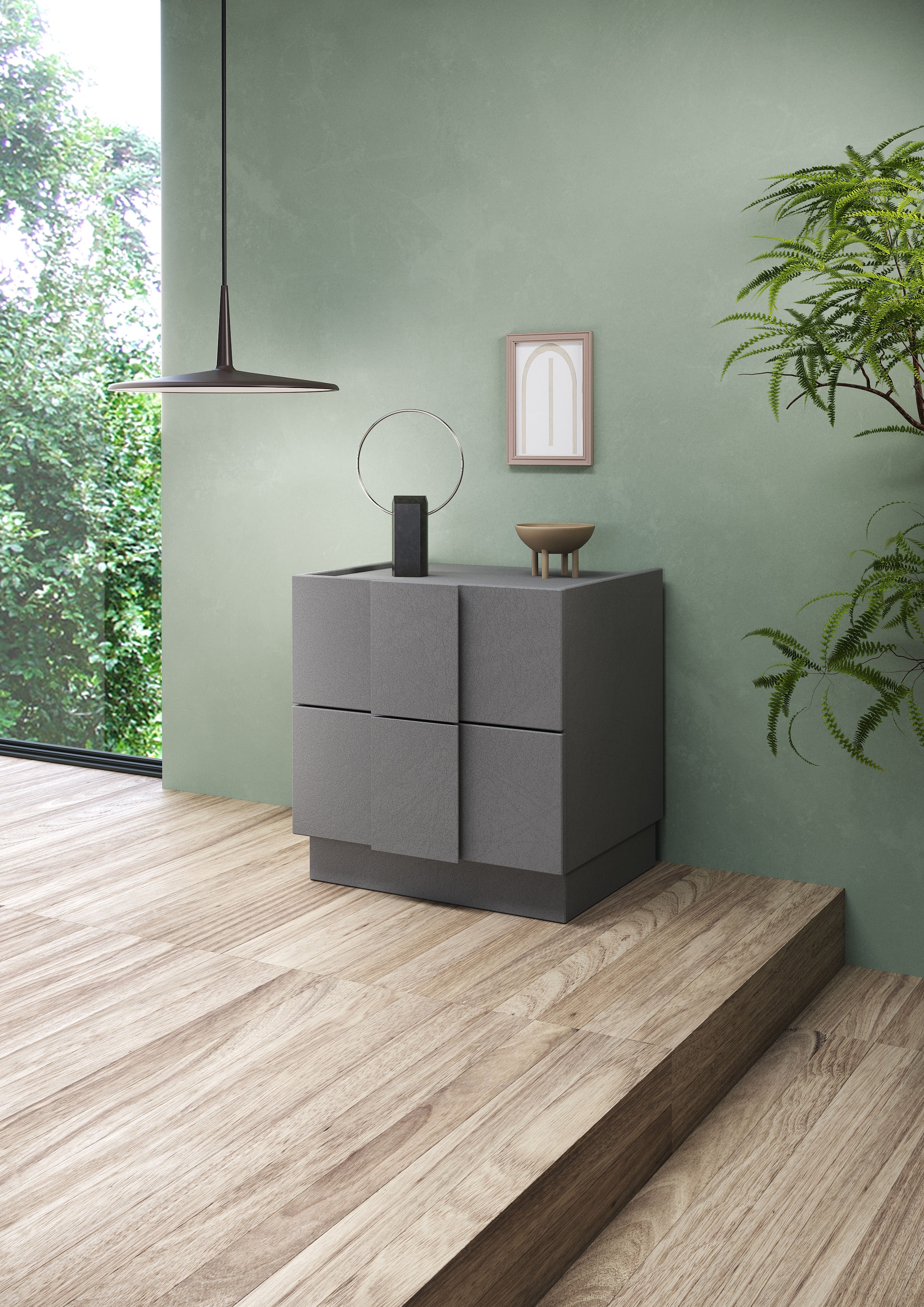 INOSIGN Nachtschrank "Jupiter, Nachtkommode (1-St), Nachttisch, Nachtkonsol günstig online kaufen