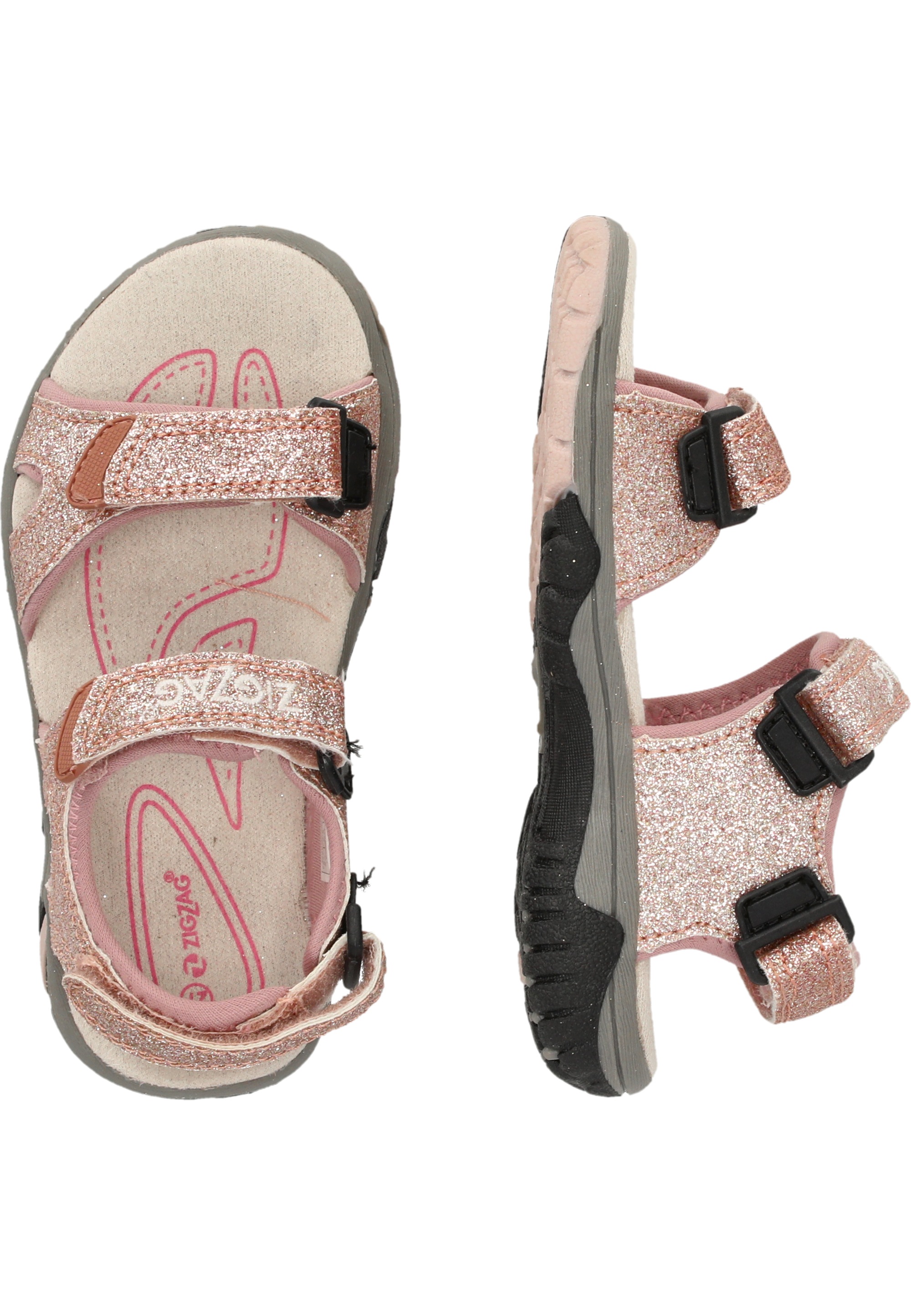 ZIGZAG Sandale »Yani«, in glitzerndem Design