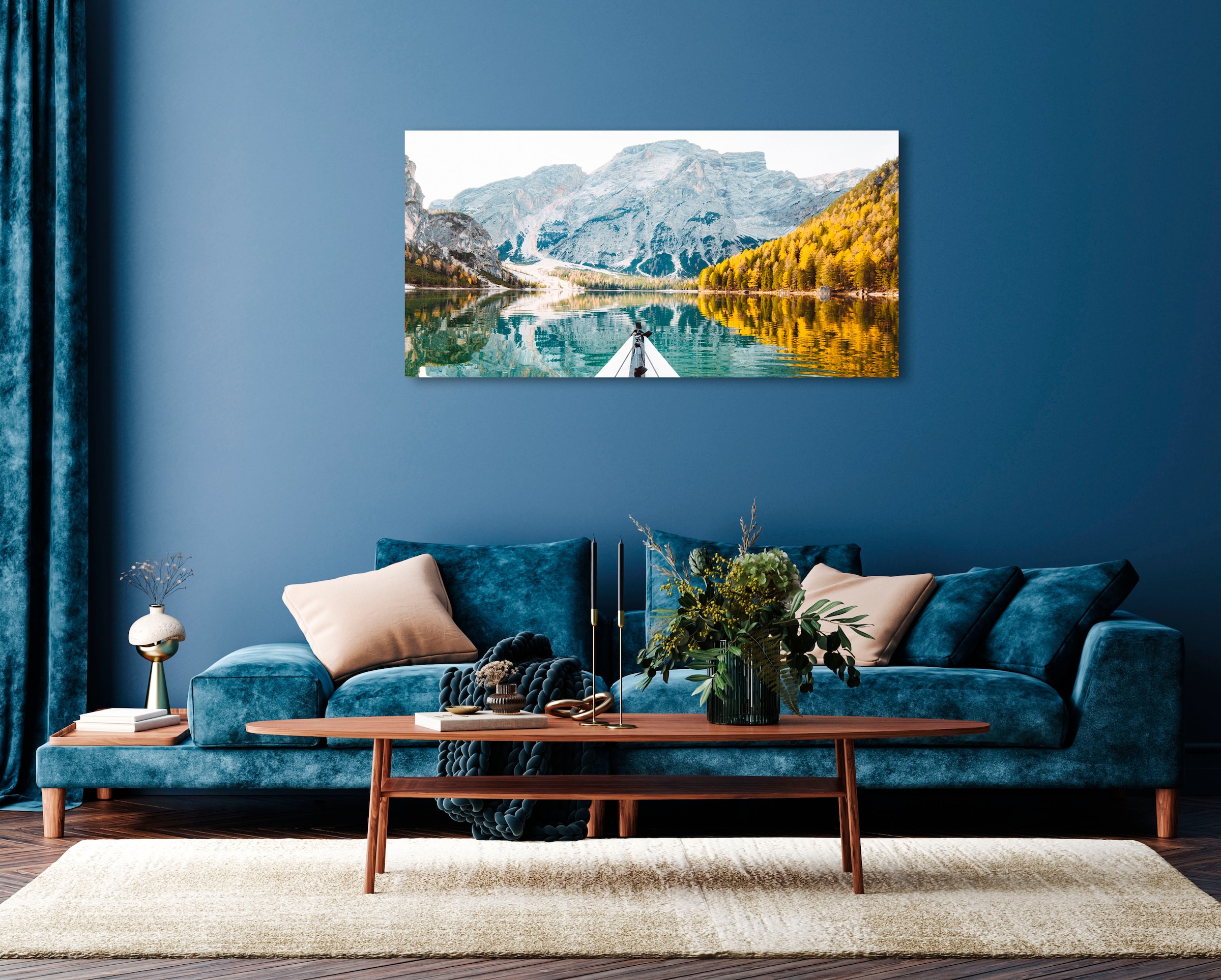 queence Acrylglasbild "Echo", Landschaft-Seelandschaft-Berge-Berge & Alpenb günstig online kaufen