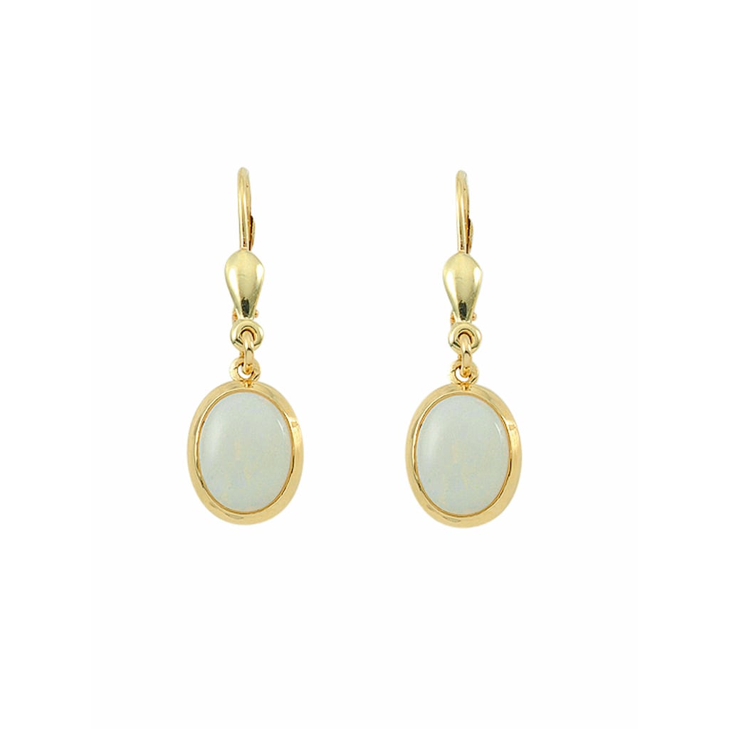 Adelia´s Paar Ohrhänger »585 Gold Ohrringe Ohrhänger mit Opal«, mit Opal Goldschmuck für Damen