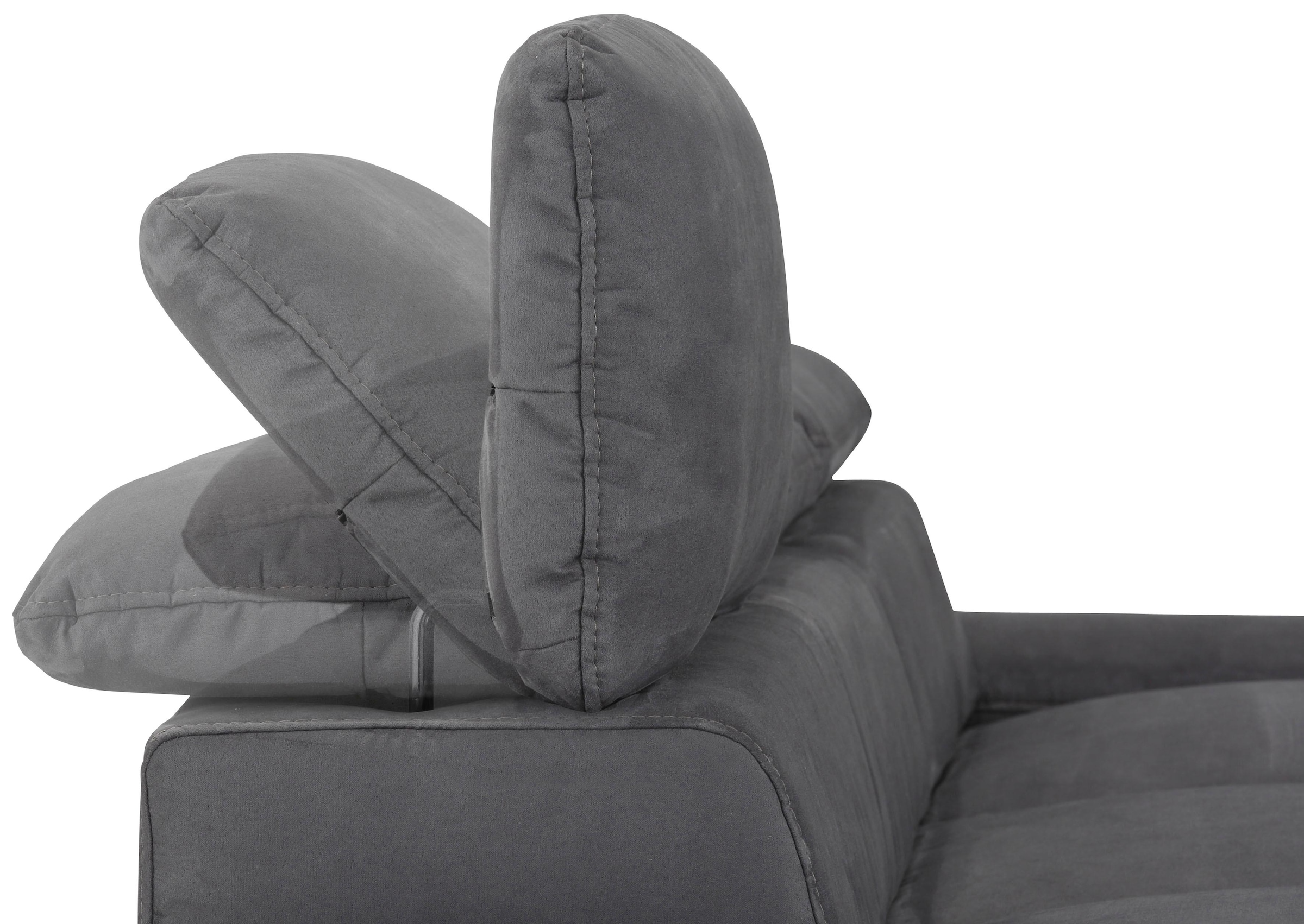 Home affaire Ecksofa »Alberto L-Form«, mit Kopfteilverstellung, wahlweise mit Bettfunktion
