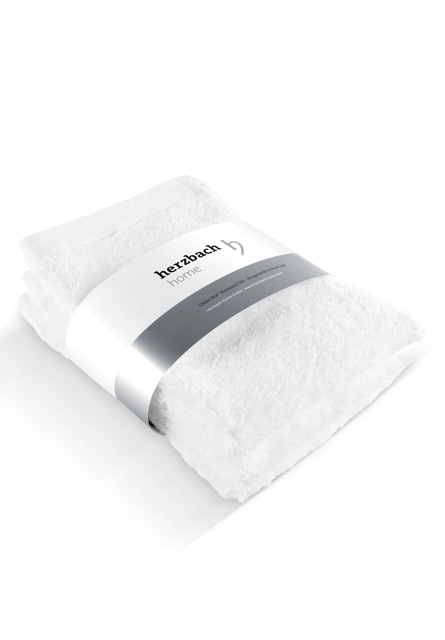 herzbach home Gaestehandtuecher "Pura" 550g/m², Premium-Qualität, 100% Baumwolle, einfarbig