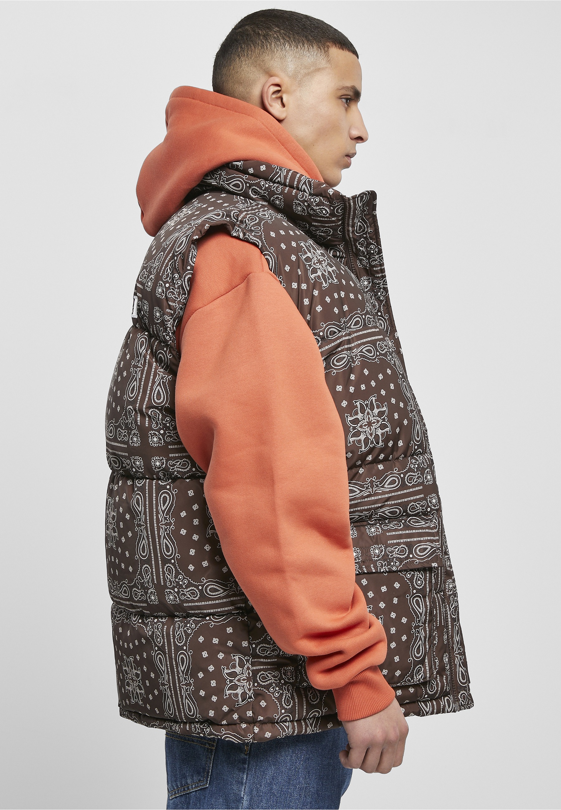 Karl Kani Jerseyweste »Karl Kani Herren KM224-061-1KK OG Paisely Puffer Vest« 1