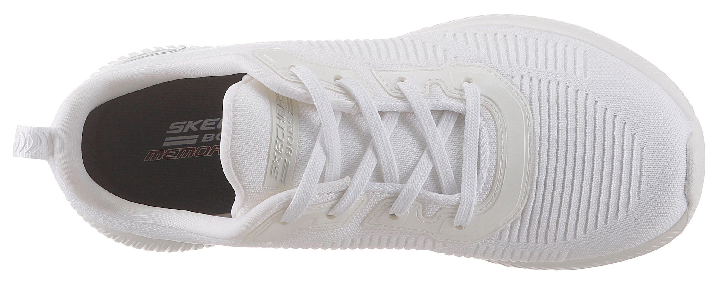 Skechers Sneaker »Bobs Squad - Tough Talk«, Freizeitschuh, Halbschuh, Schnürschuh mit Skech-Knit