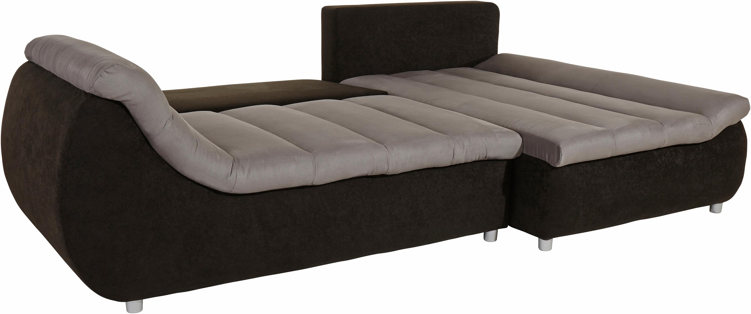 INOSIGN Ecksofa »Imola modern und elegant, bequem, aktuelle Steppung im Sitz, L-Form«, inkl. Bettfunktion und Bettkasten