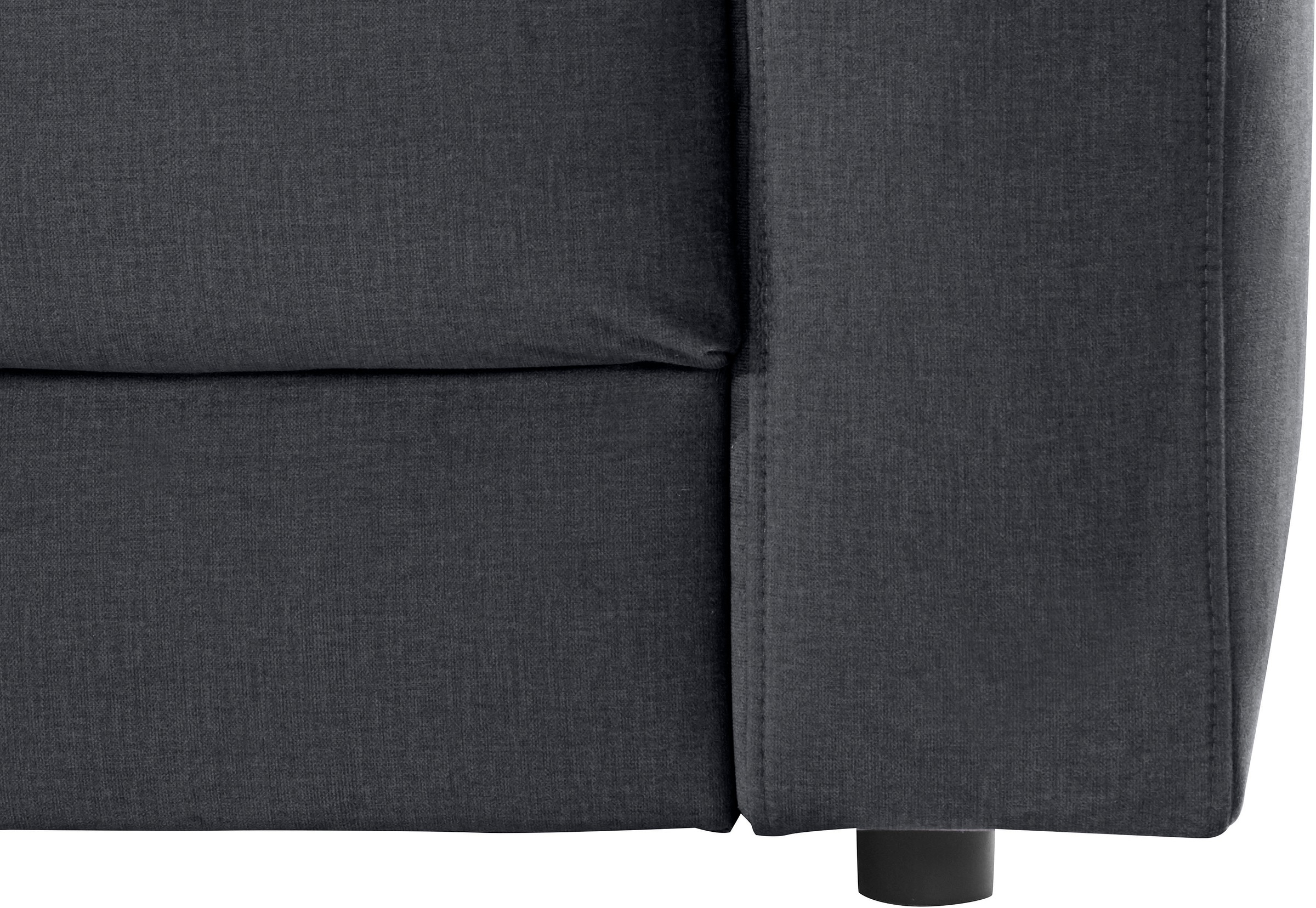 Places of Style Ecksofa »Bloomfield, L-Form«, extra tiefe Sitzfläche, wahlweise mit Sitztiefenverstellung