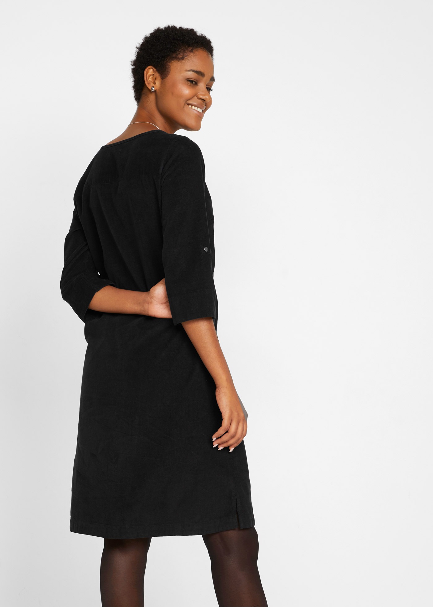 bonprix Blusenkleid "Cord-Blusenkleid aus reiner Baumwolle" Cord-Blusenklei günstig online kaufen