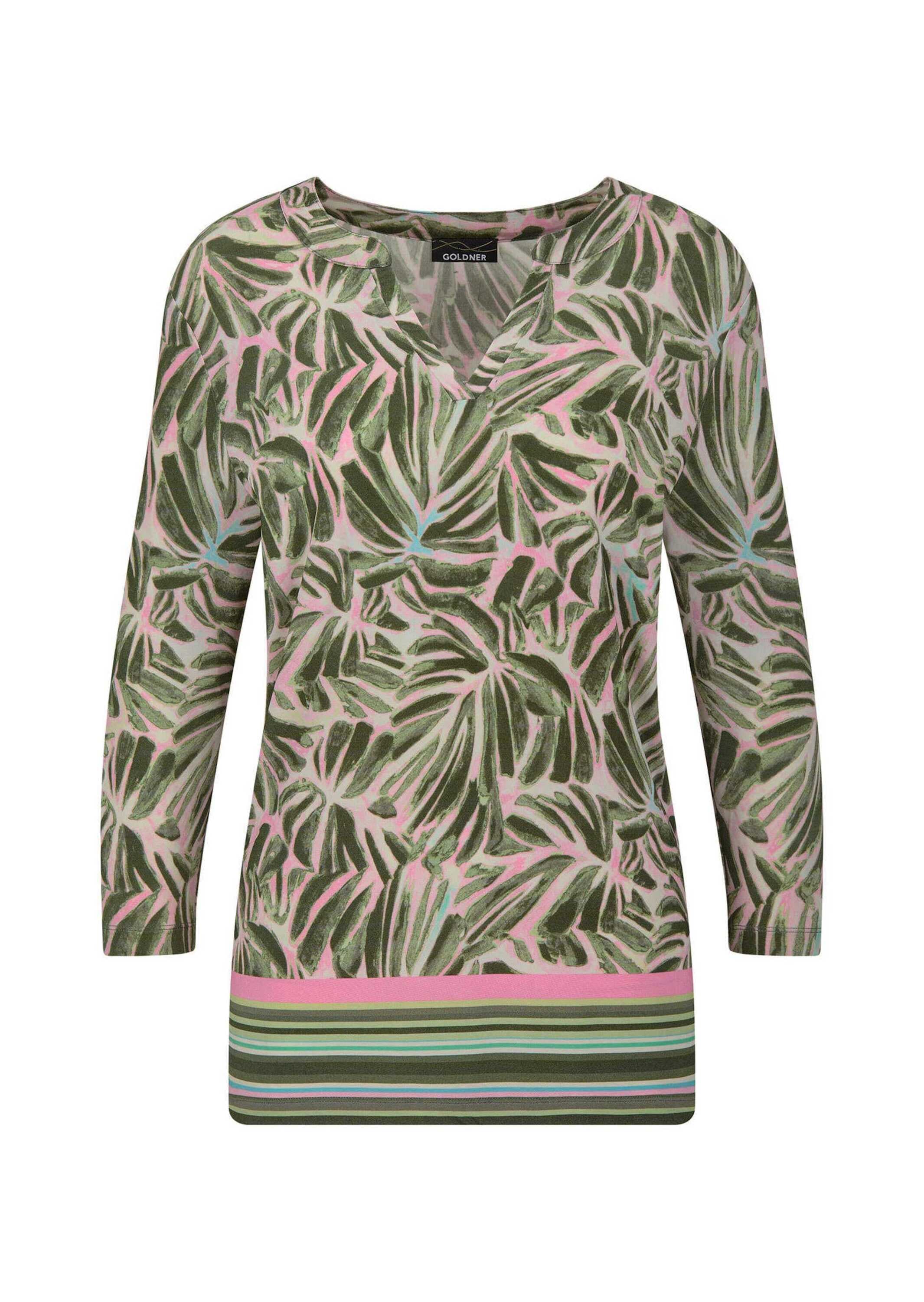 GOLDNER Print-Shirt "Kurzgröße Shirt aus kühlendem Viskose-Jersey" günstig online kaufen