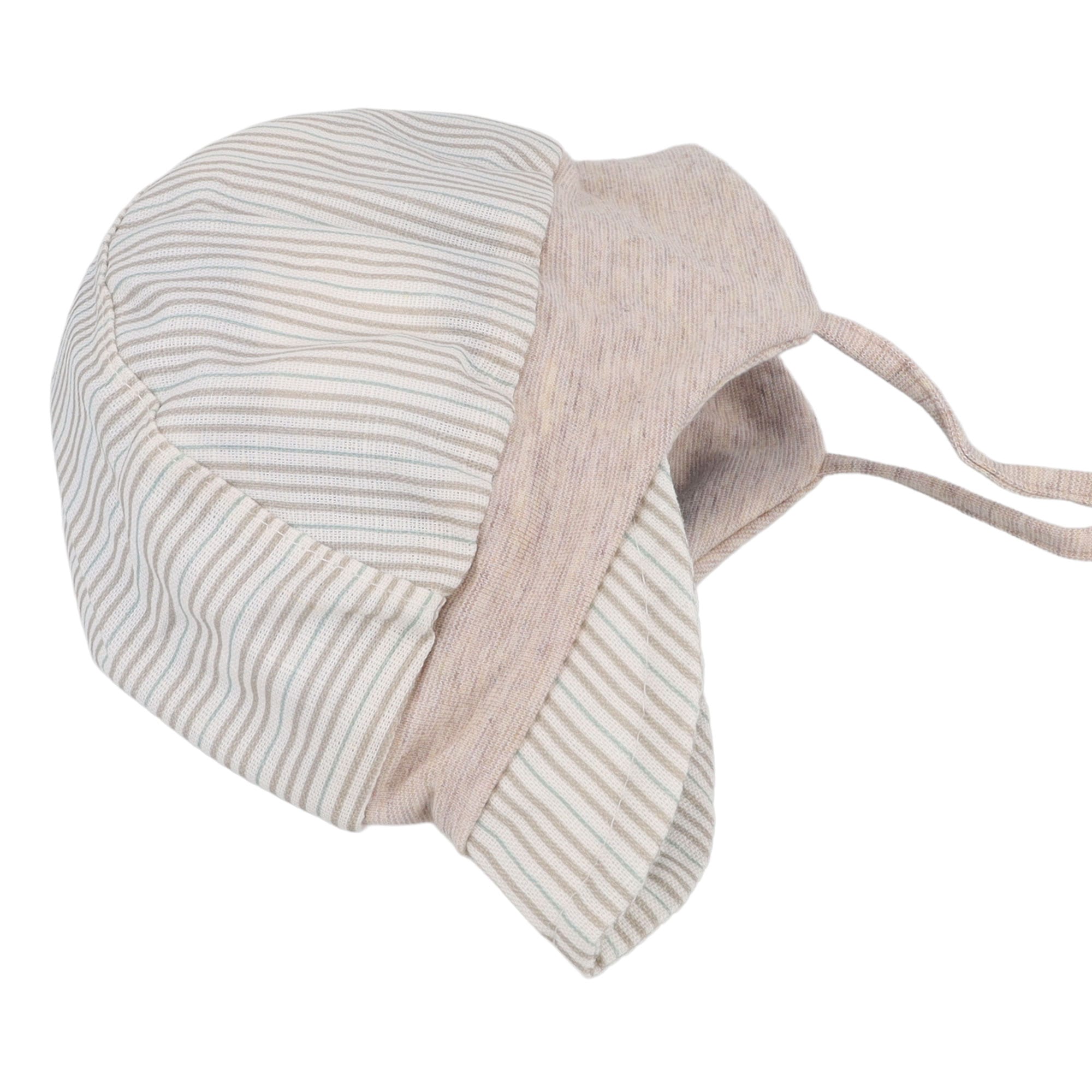 MAXIMO Schirmmütze 1 Stk. Beige-Streifen, Leinenoptik, UV50, Baby-Boy