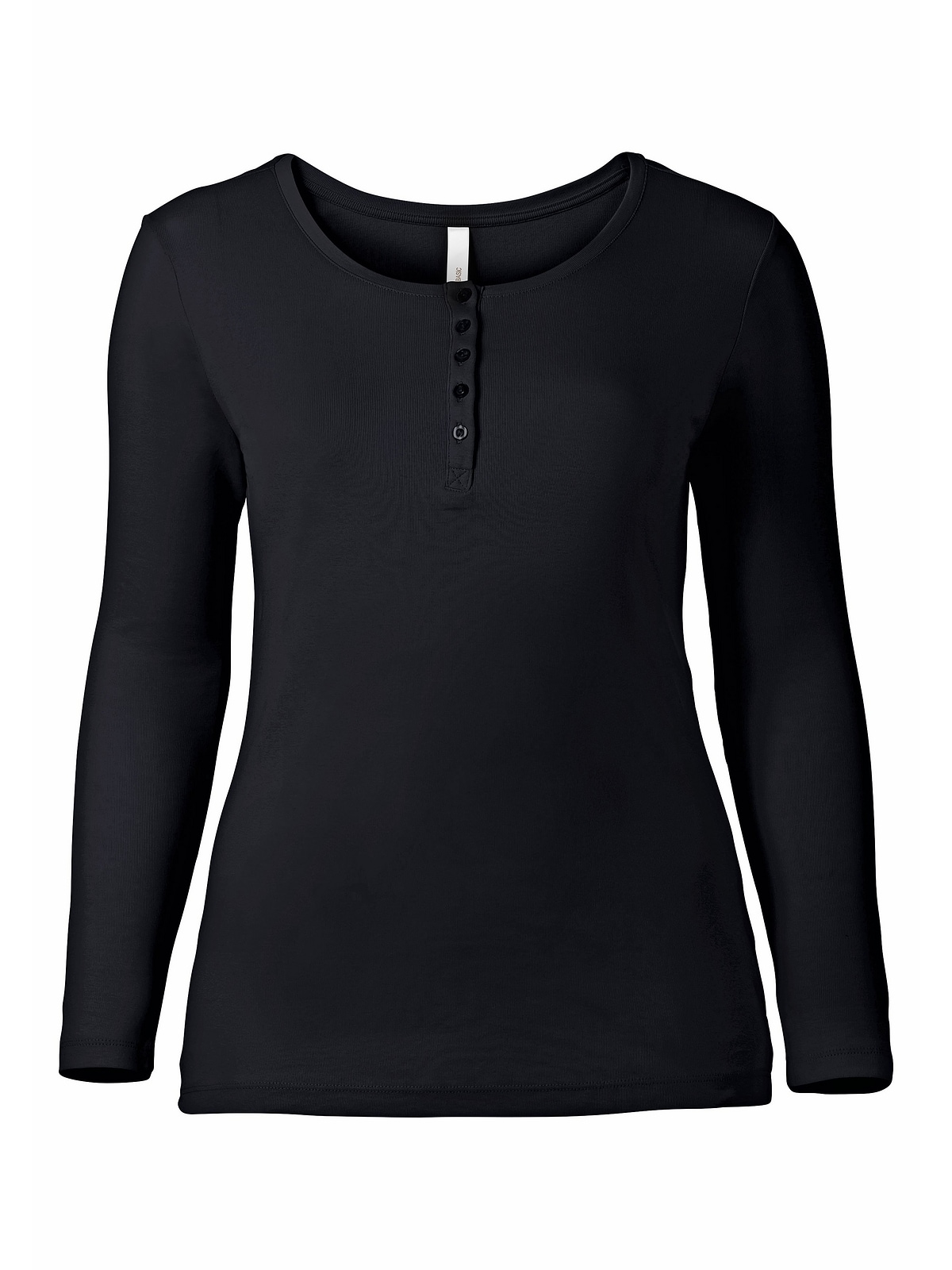 Sheego Langarmshirt »Große Größen«, mit Serafinokragen online kaufen | BAUR