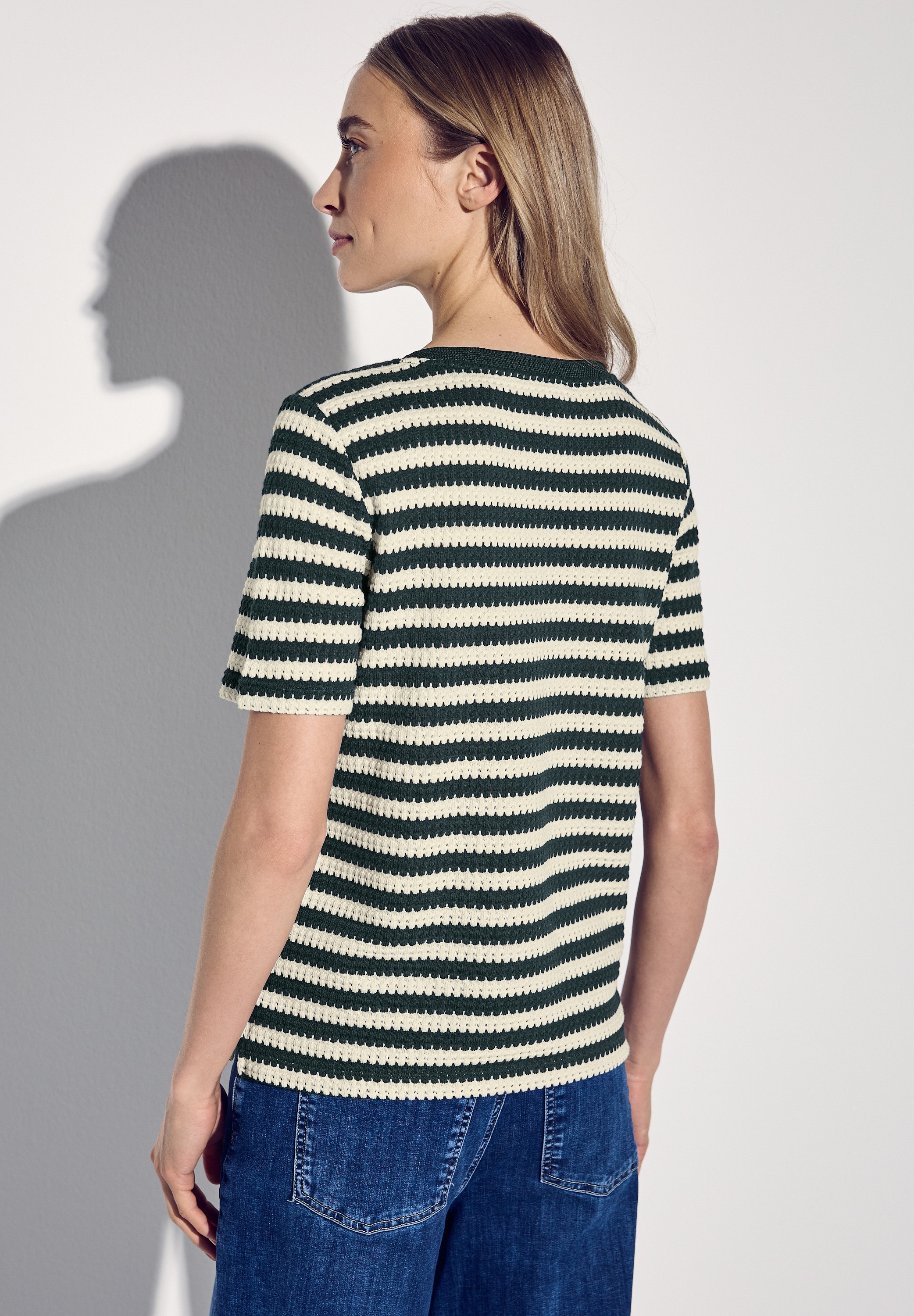 STREET ONE T-Shirt, mit Streifen Muster günstig online kaufen