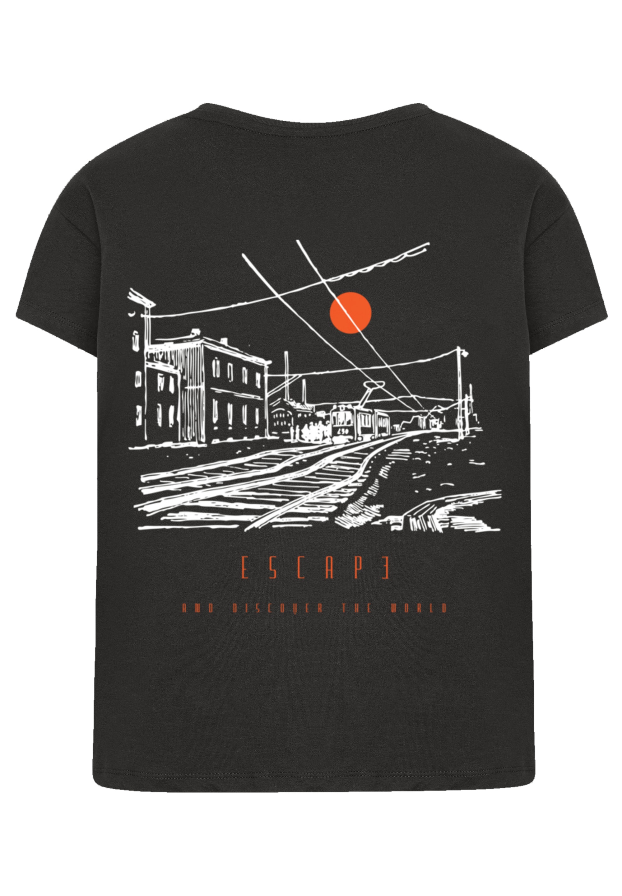 F4NT4STIC T-Shirt »Escape Discover the World Town Train Station«, Premium Qualität, ESCAPE Collection
