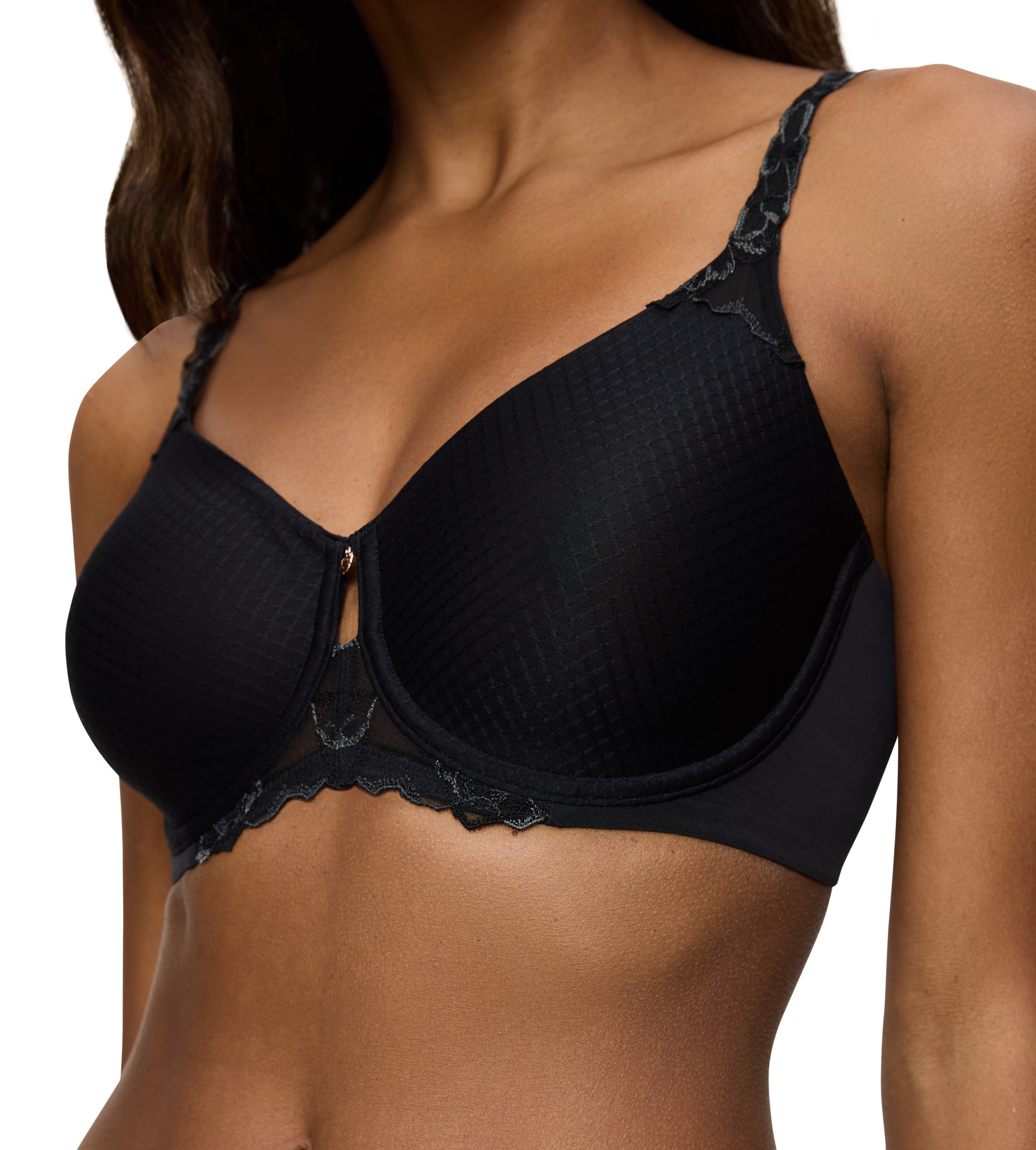 Thumbnail - Triumph Minimizer-BH "Wild Azalea Florale" Spitzendetails, Satin-Jacquard, Träger verstellbar