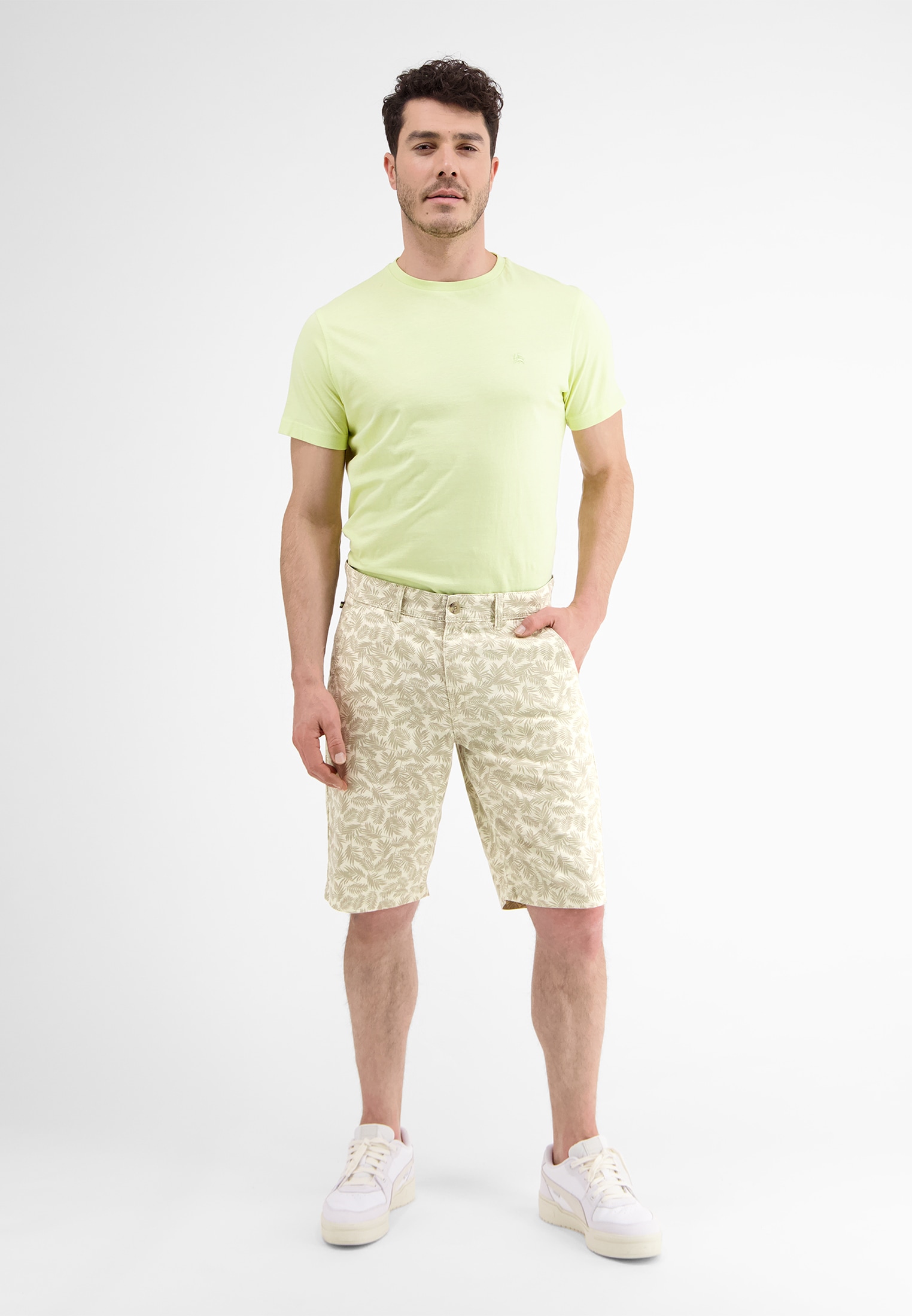 LERROS Chinoshorts »LERROS Chino Bermuda *Leafs*«