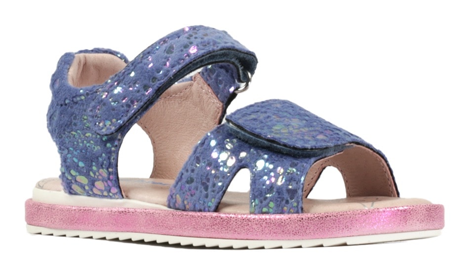 Sandale, Sommerschuh, Klettschuh, Sandalette, mit Glitzer-Applikationen