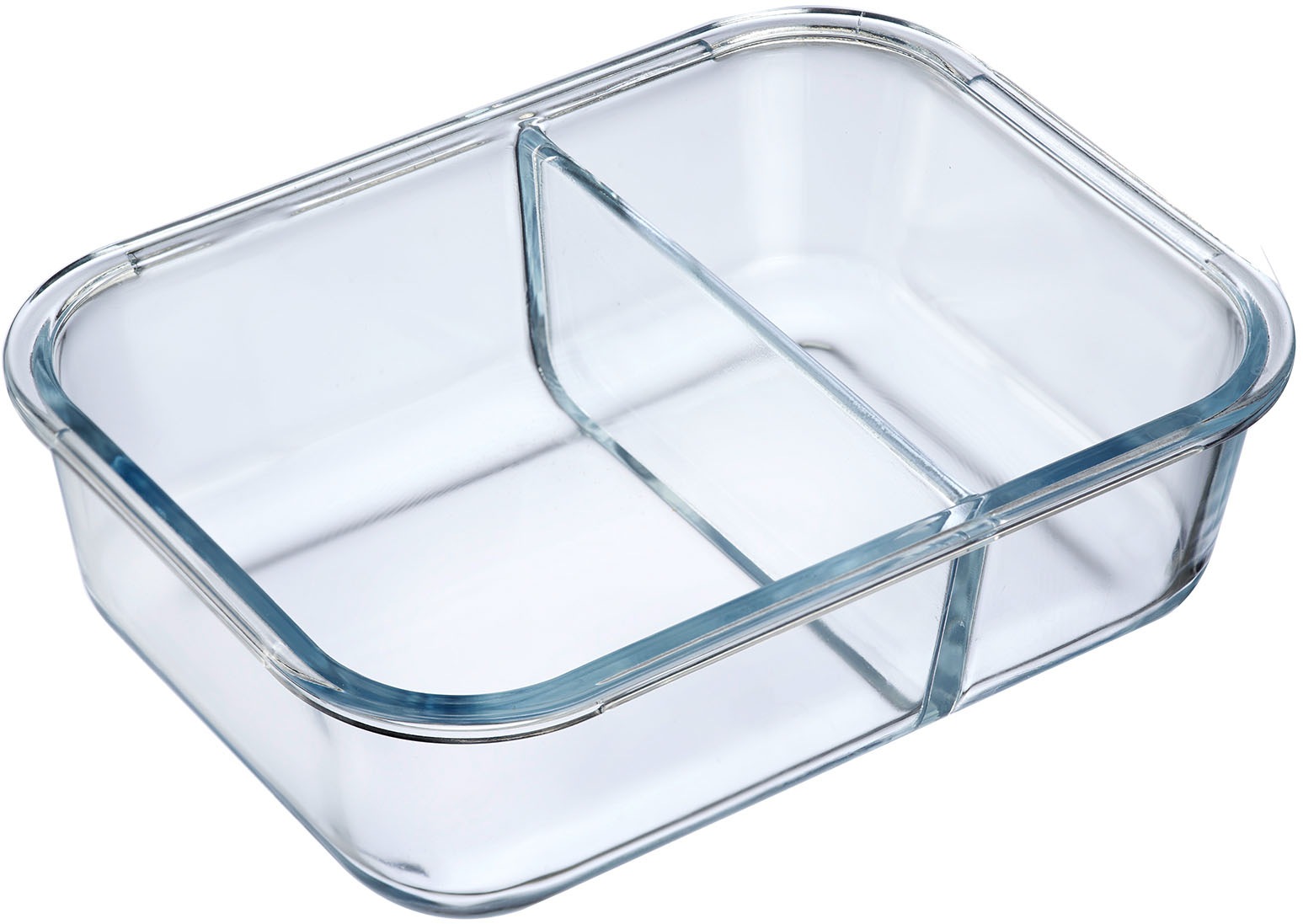 WESTMARK Frischhaltedose »Glas-Frischhaltedose 1380 ml, mit 2 separaten Fächern«, (1 tlg.), mikrowellen- und ofenfest, 1380 ml = 850 + 530 ml