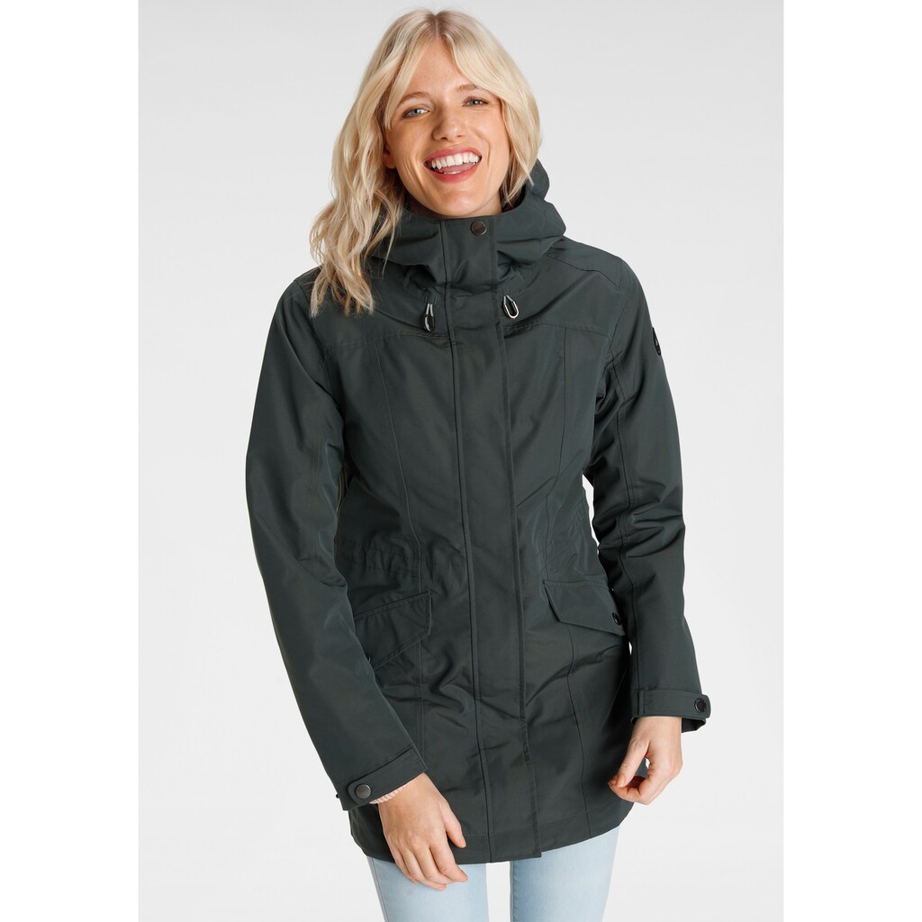 Polarino Outdoorjacke, mit Kapuze