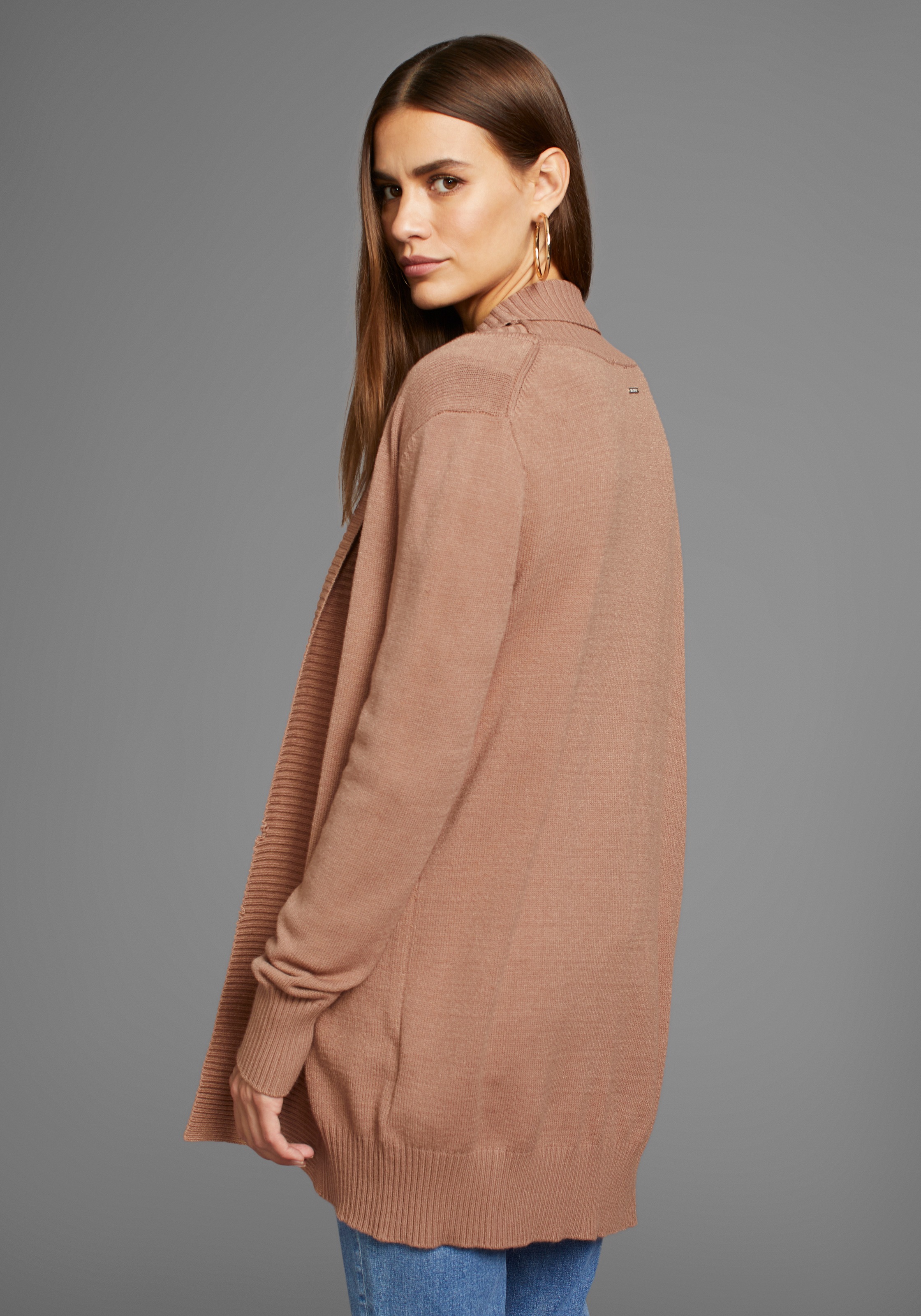 HECHTER PARIS Longstrickjacke, mit Schalkragen günstig online kaufen