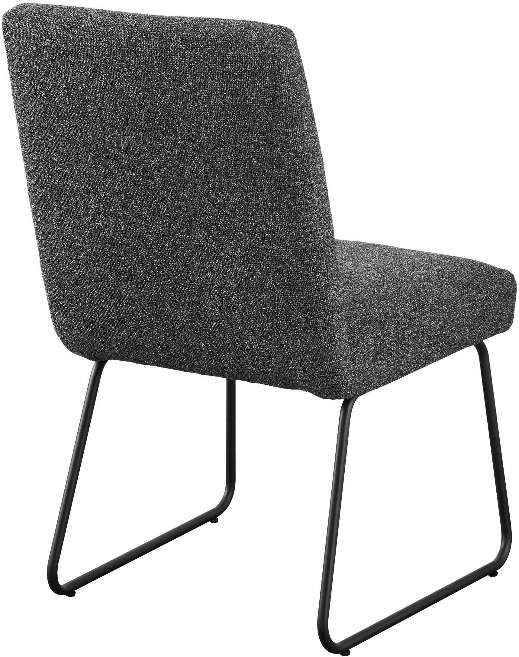 set one by Musterring Esszimmerstuhl »Tracy«, Webstoff, 2er-Set, Schlittengestell schwarz, Sitz aus Webstoff, B52 x T65 cm