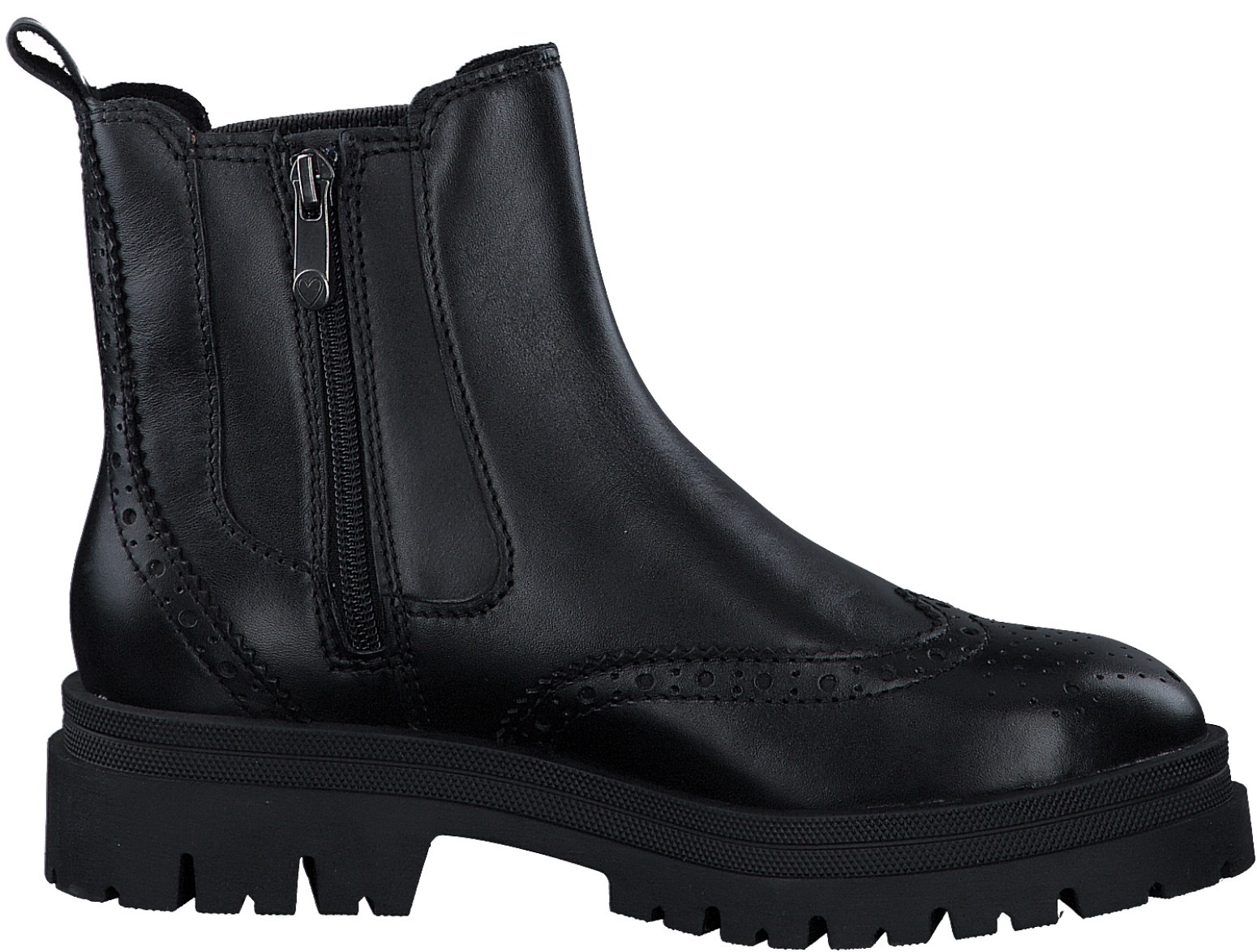 MARCO TOZZI Chelseaboots, Boots, Stiefelette, Chunky Boots mit modischer Lyralochung