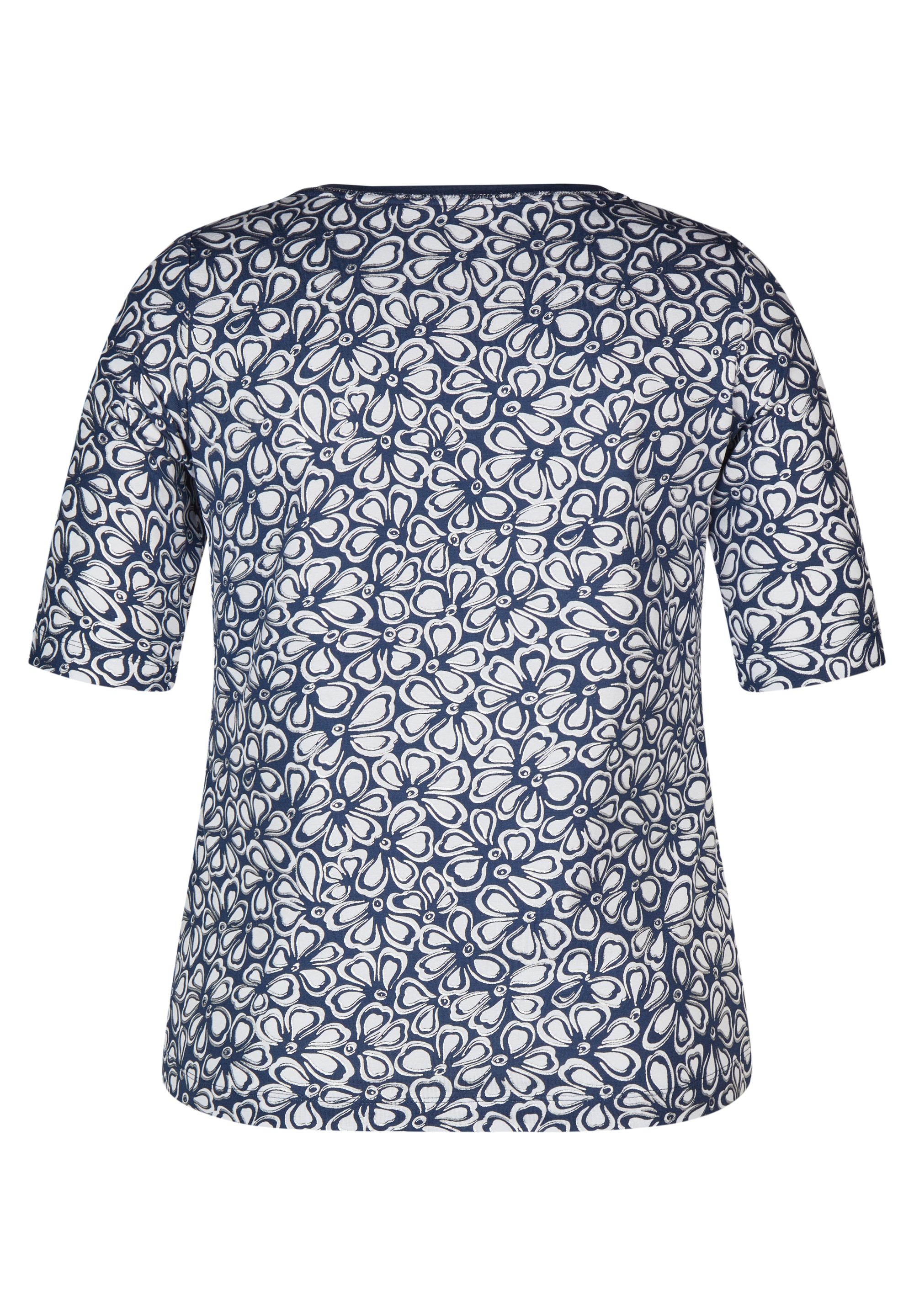 Rabe T-Shirt, mit floralem Design