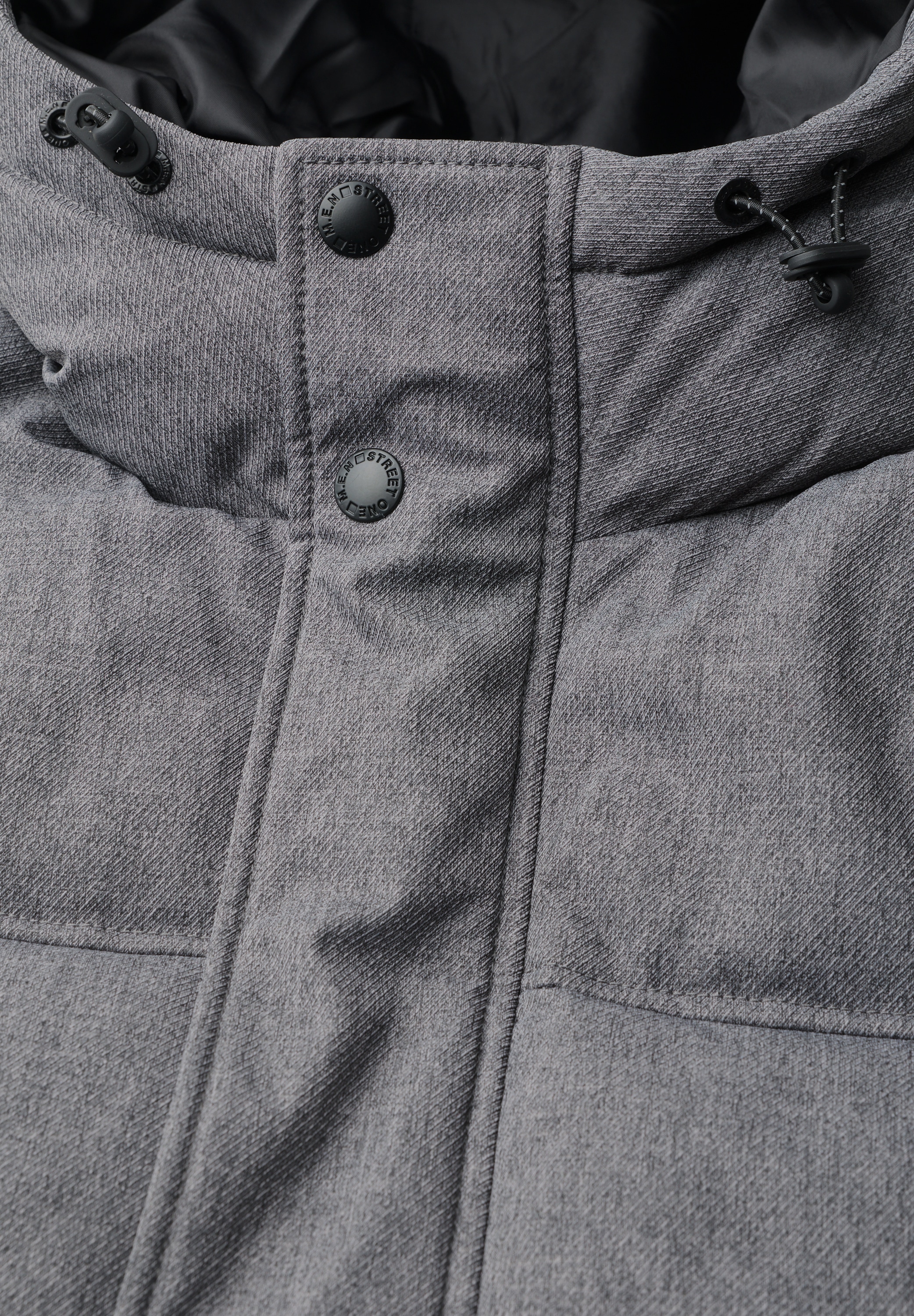 STREET ONE MEN Steppjacke mit Kapuze mit moderner Steppung