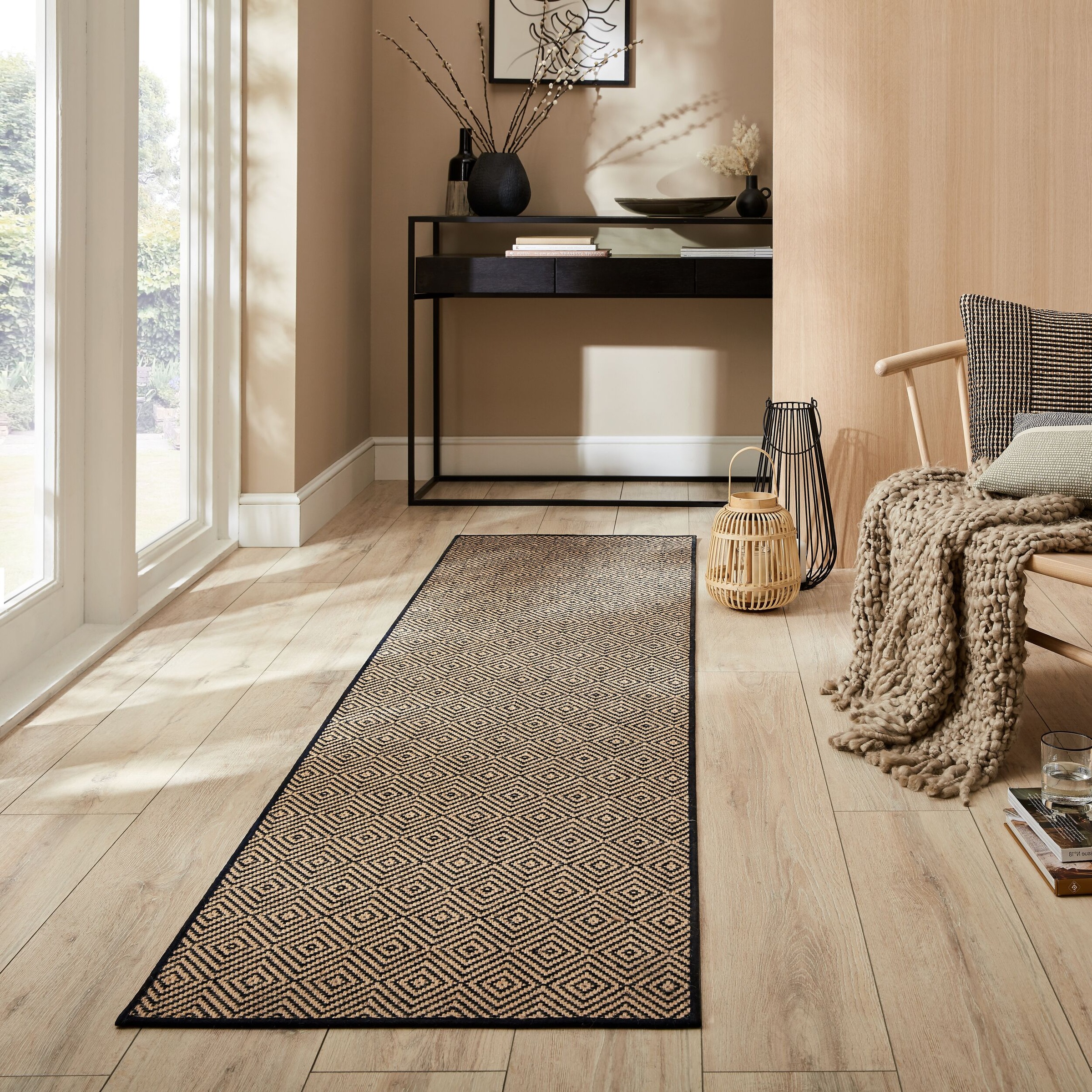 FLAIR RUGS Teppich »Jute Diamond«, rechteckig, Jute Teppich