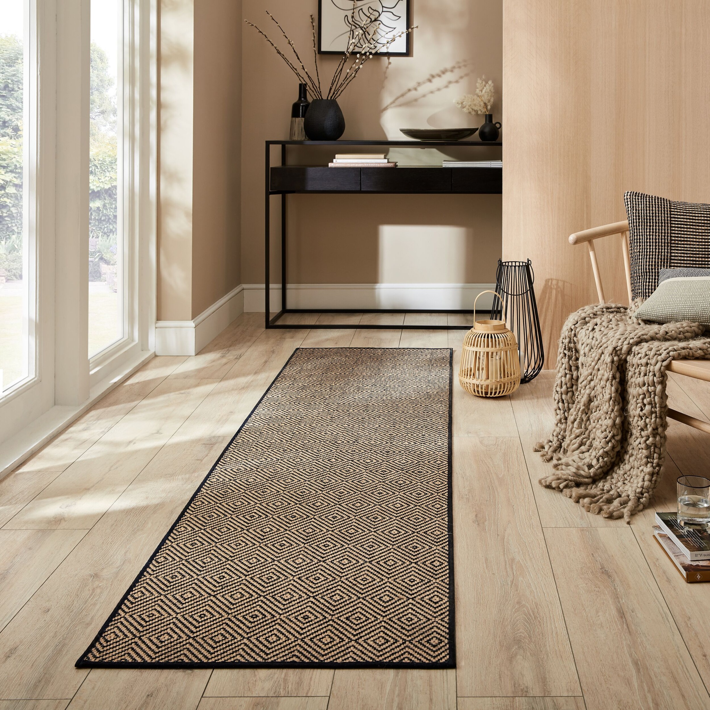 FLAIR RUGS Teppich "Jute Diamond, handgewebt, Handweb Teppiche" rechteckig günstig online kaufen