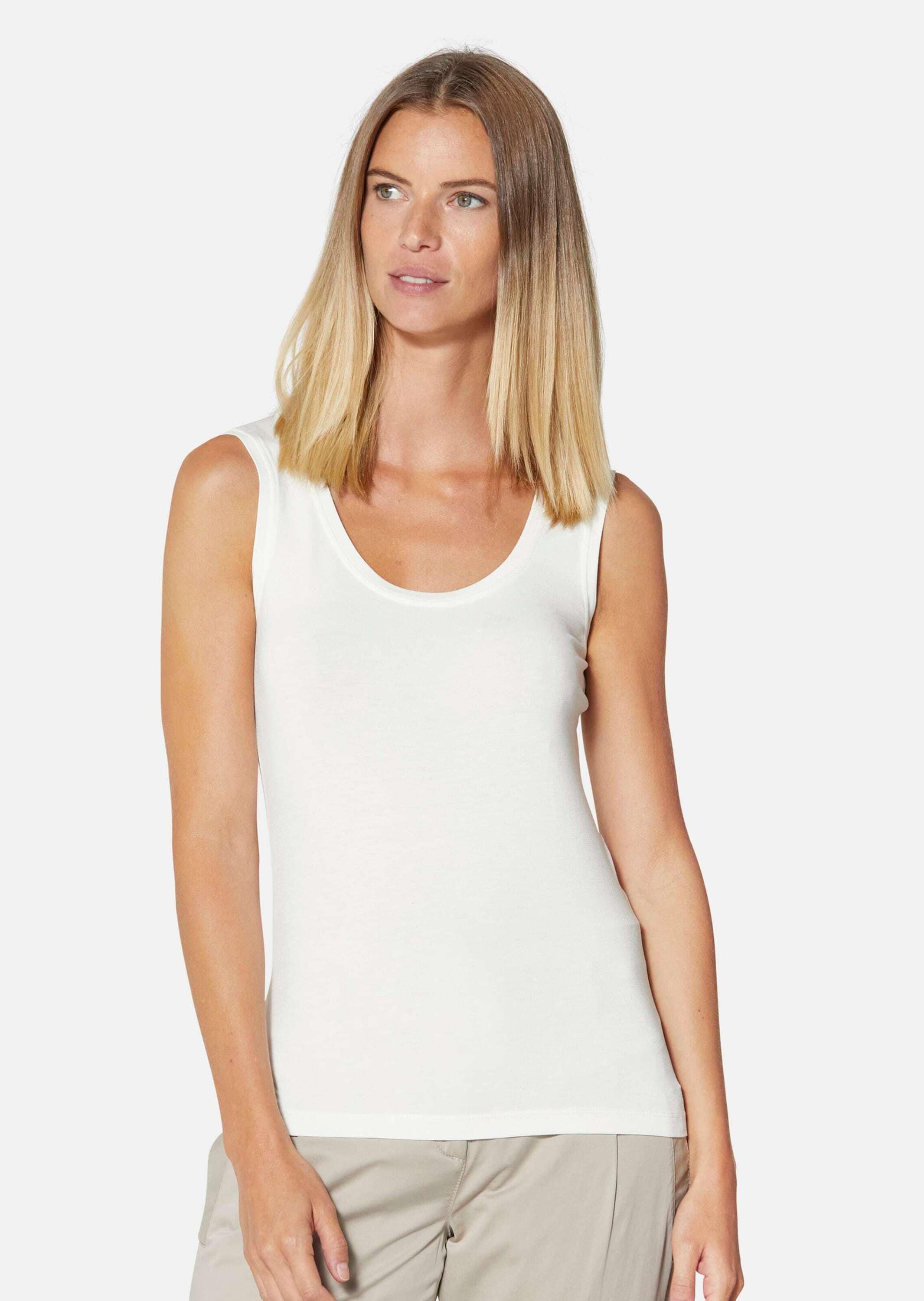 MADELEINE Trägertop "Tanktop Tanktop mit breiten Trägern" Glatte Jerseyware günstig online kaufen