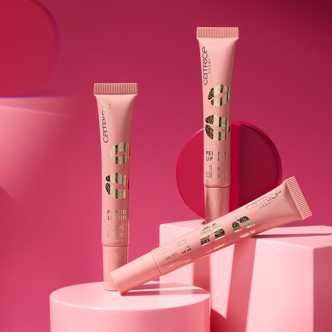 Catrice Lipgloss »KISS & GLOW Peptide Lip Tint«, (Set, 3 tlg.), dezente Farbe, ultra-glänzendes Finish, pflegend und vegan.
