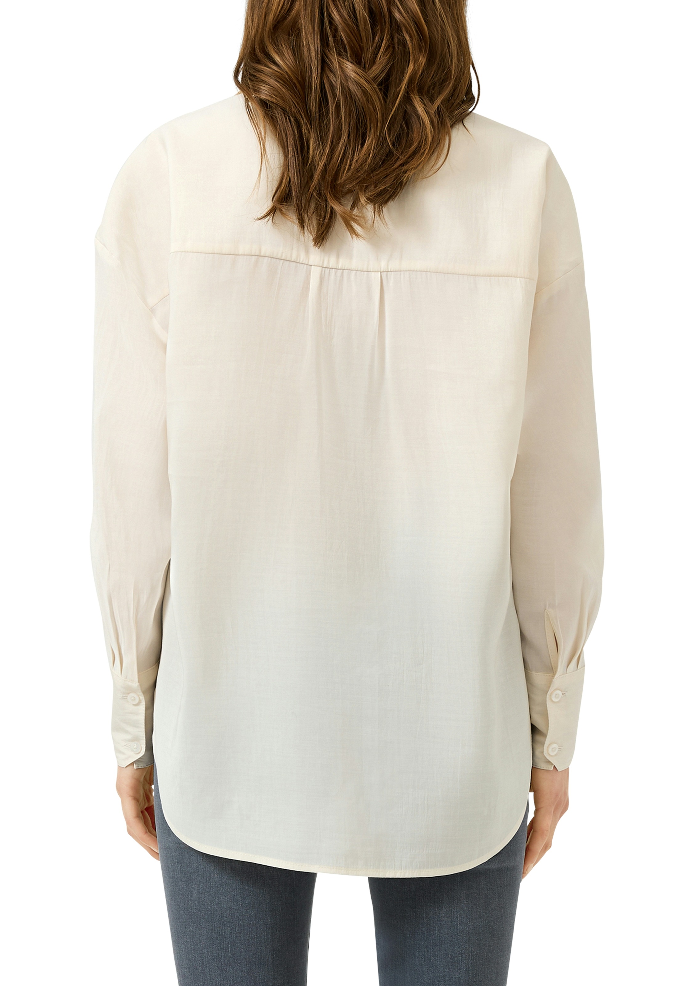QS Langarmbluse mit Knopfleiste günstig online kaufen