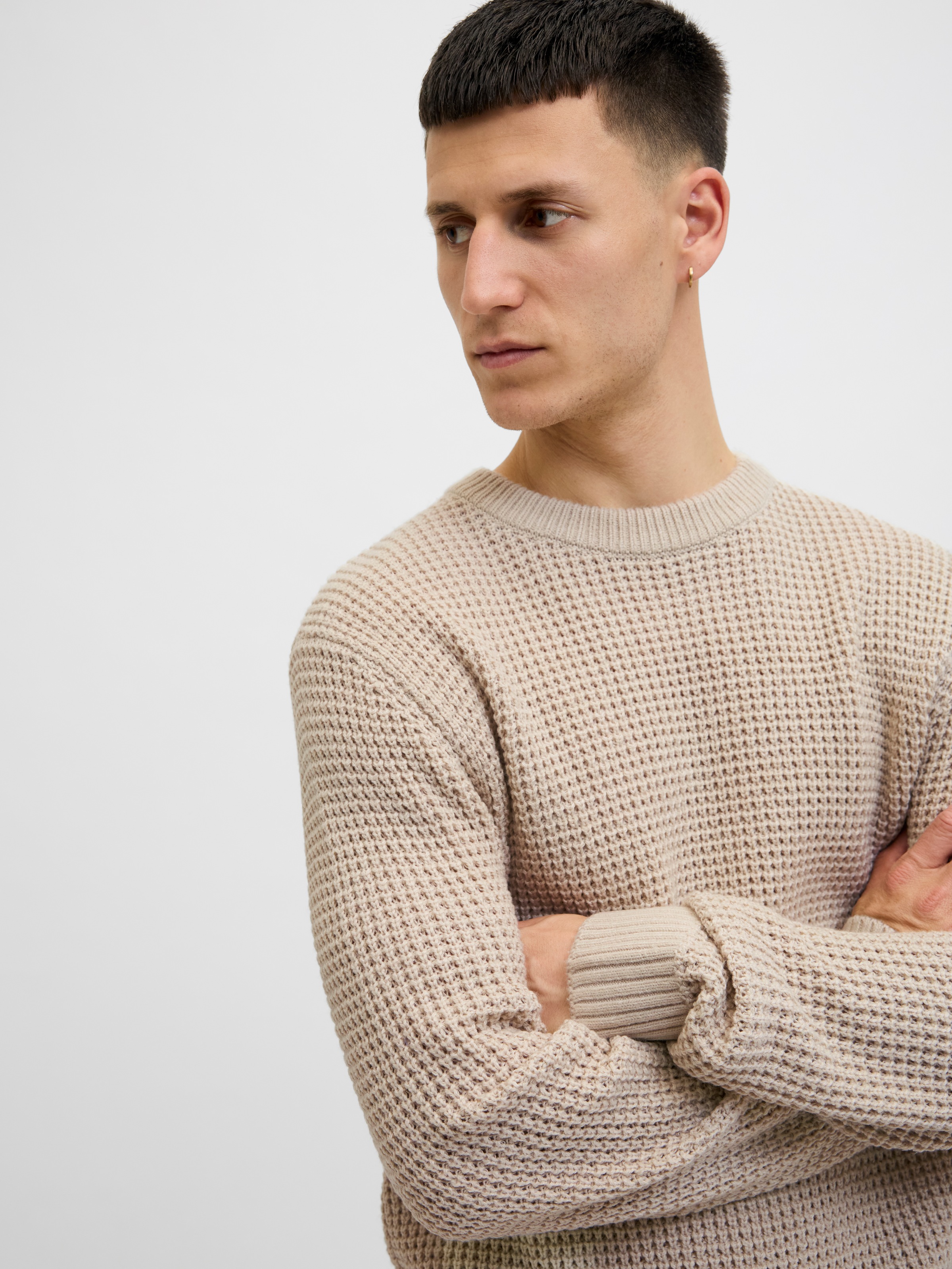 Jack & Jones Strickpullover "JJGLOBAL KNIT CREW NECK" günstig online kaufen