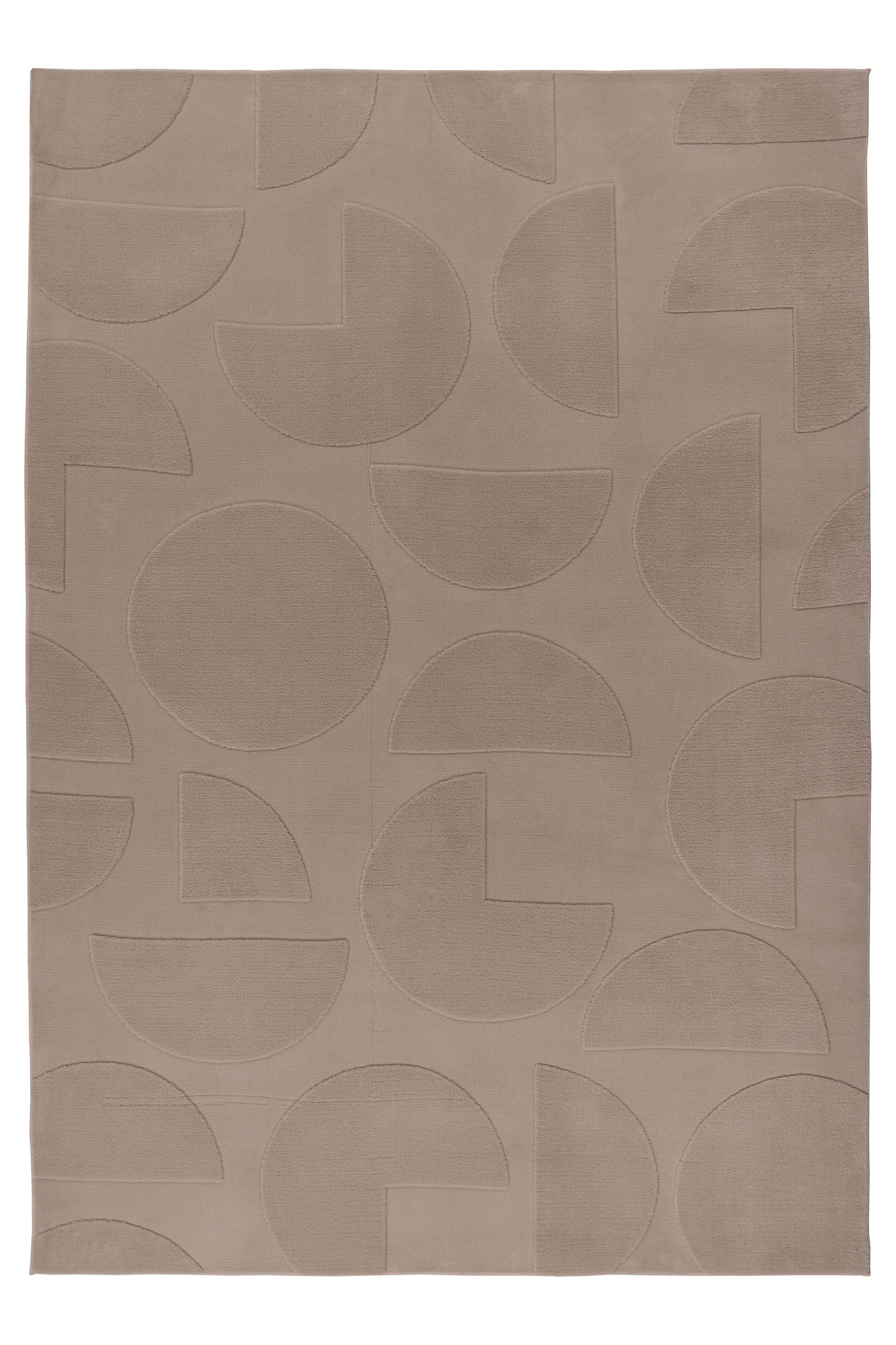 Kayoom "Niburi 425" rechteckig 10 mm Höhe weicher Kurzflor, modern gemustert, Wohnzimmer