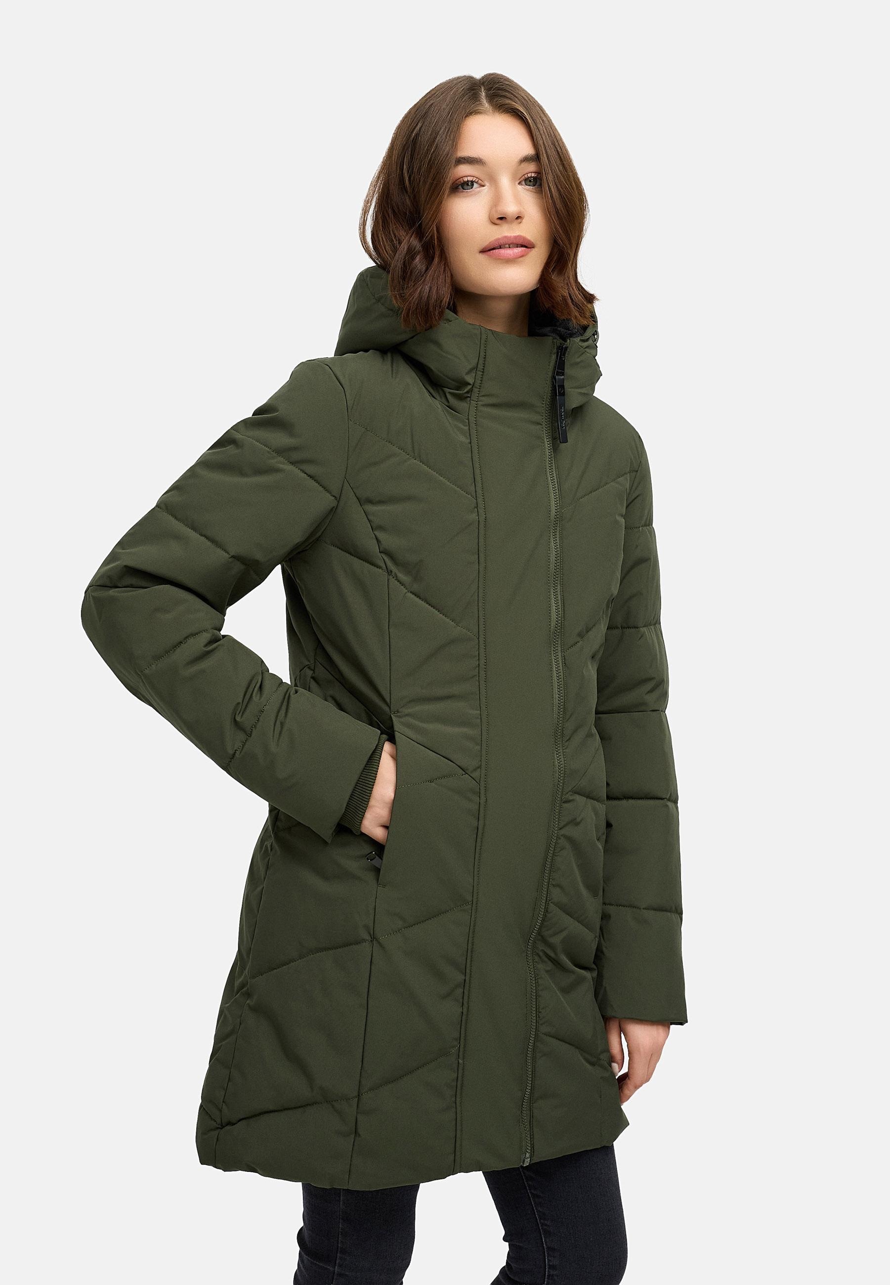 Ragwear Steppmantel »Pevilla YOUMODO«, Wasserdichter Damen Winter gesteppter Kurzmantel